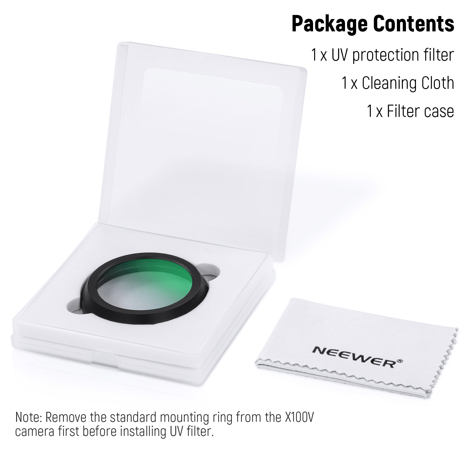 NEEWER UV Protection Filter for Fujifilm X100 Series Cameras