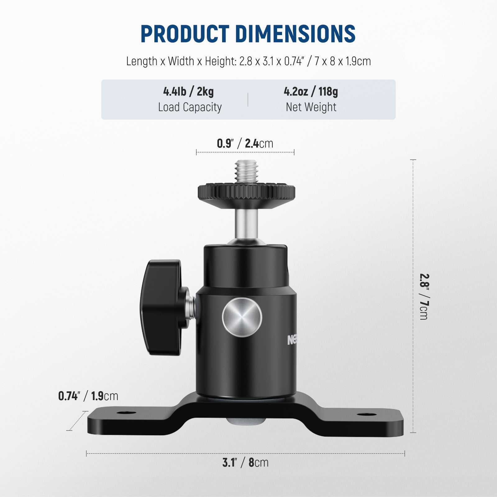 NEEWER TS008 2 Pack T Type Wall Ceiling Mount