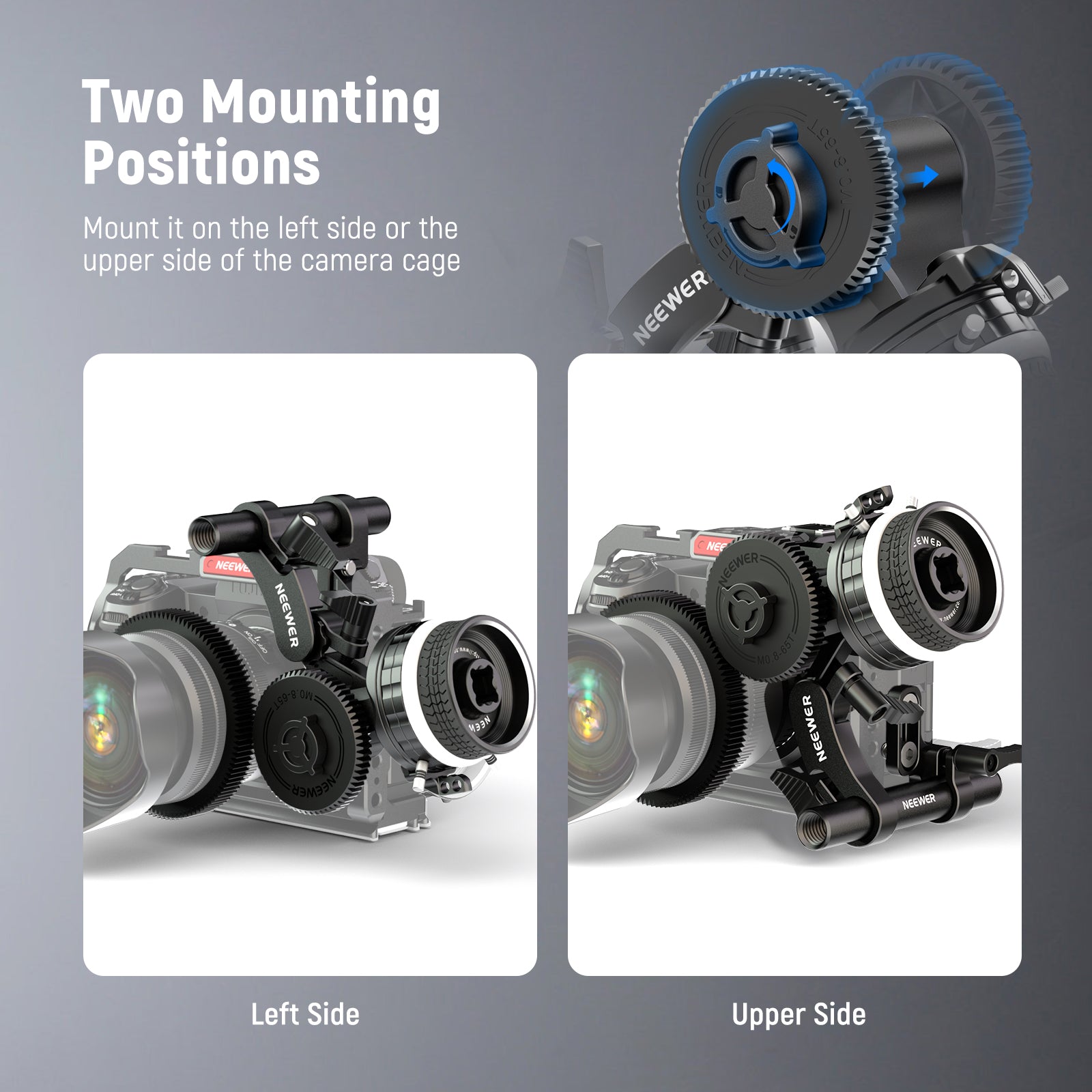 NEEWER PG007/PG006 M0.8-65T/38T Gear for Follow Focus