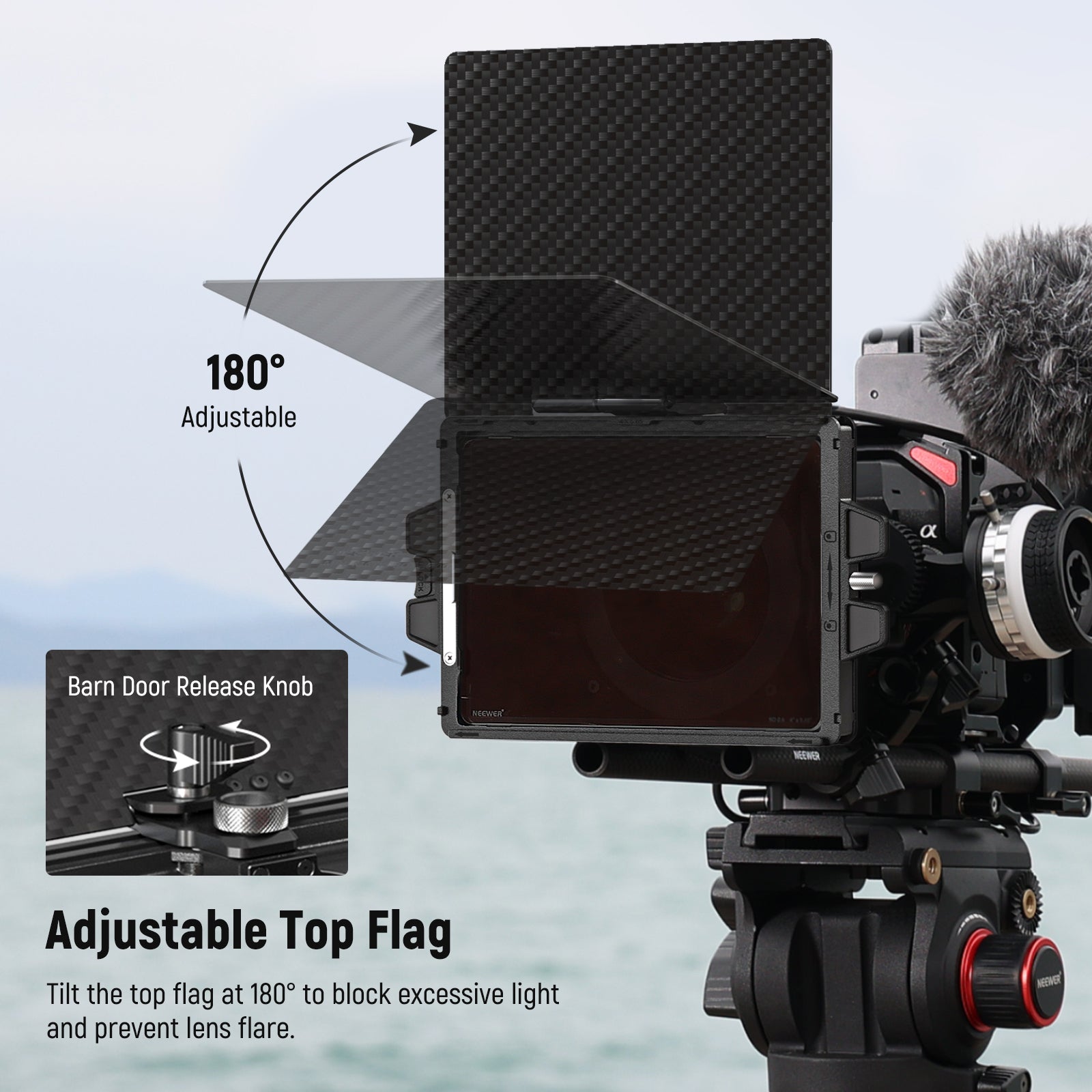 NEEWER PG002 Mini Matte Box with a 4"x5.65" Filter Tray