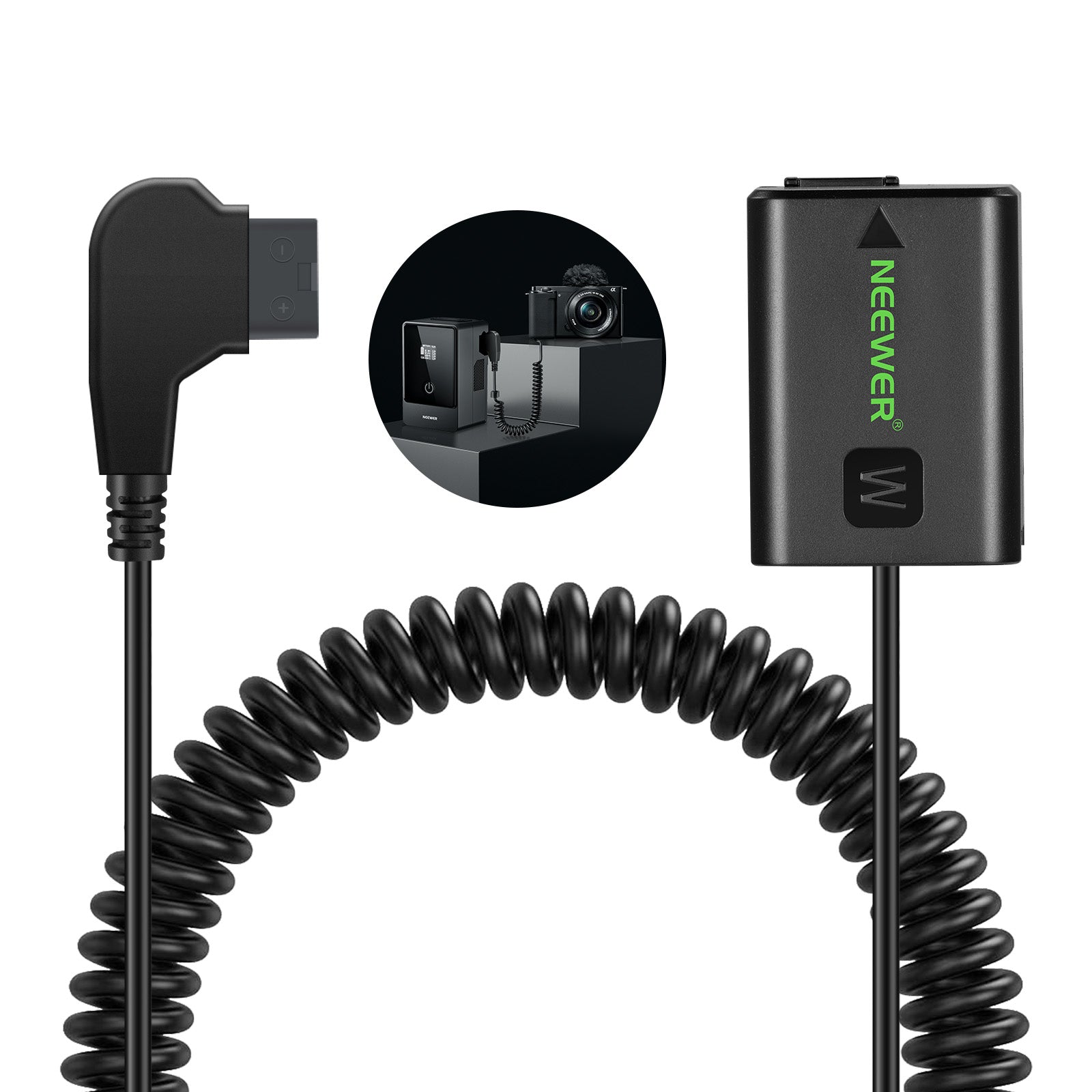 NEEWER VP-FW50 D Tap to NP-FW50 Dummy Battery