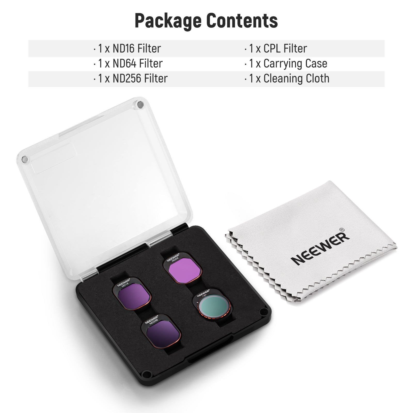 NEEWER 4 Pack ND & CPL Filters Set for DJI Mini 4 Pro