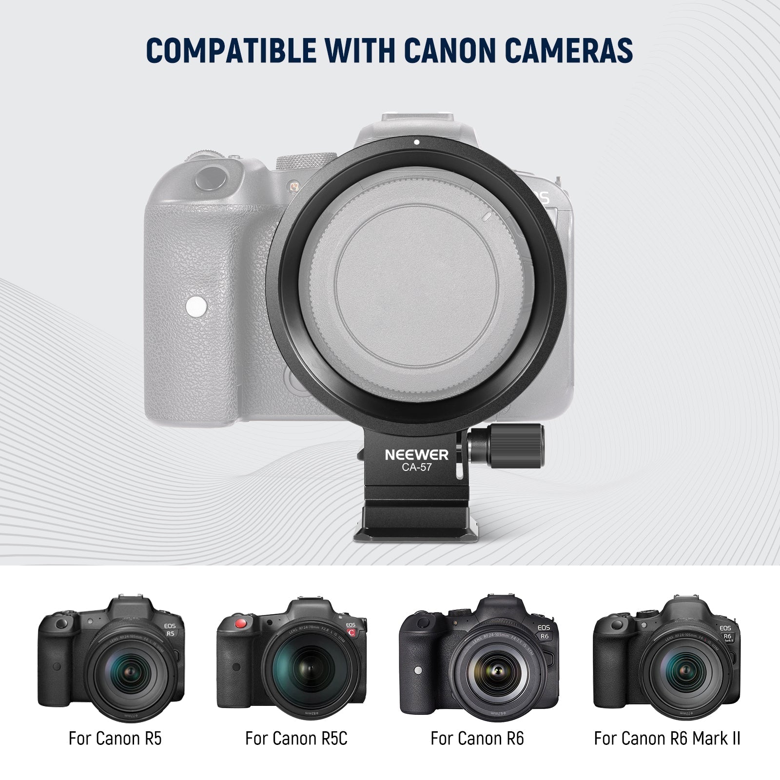 NEEWER Rotatable Camera Lens Collar for Camera