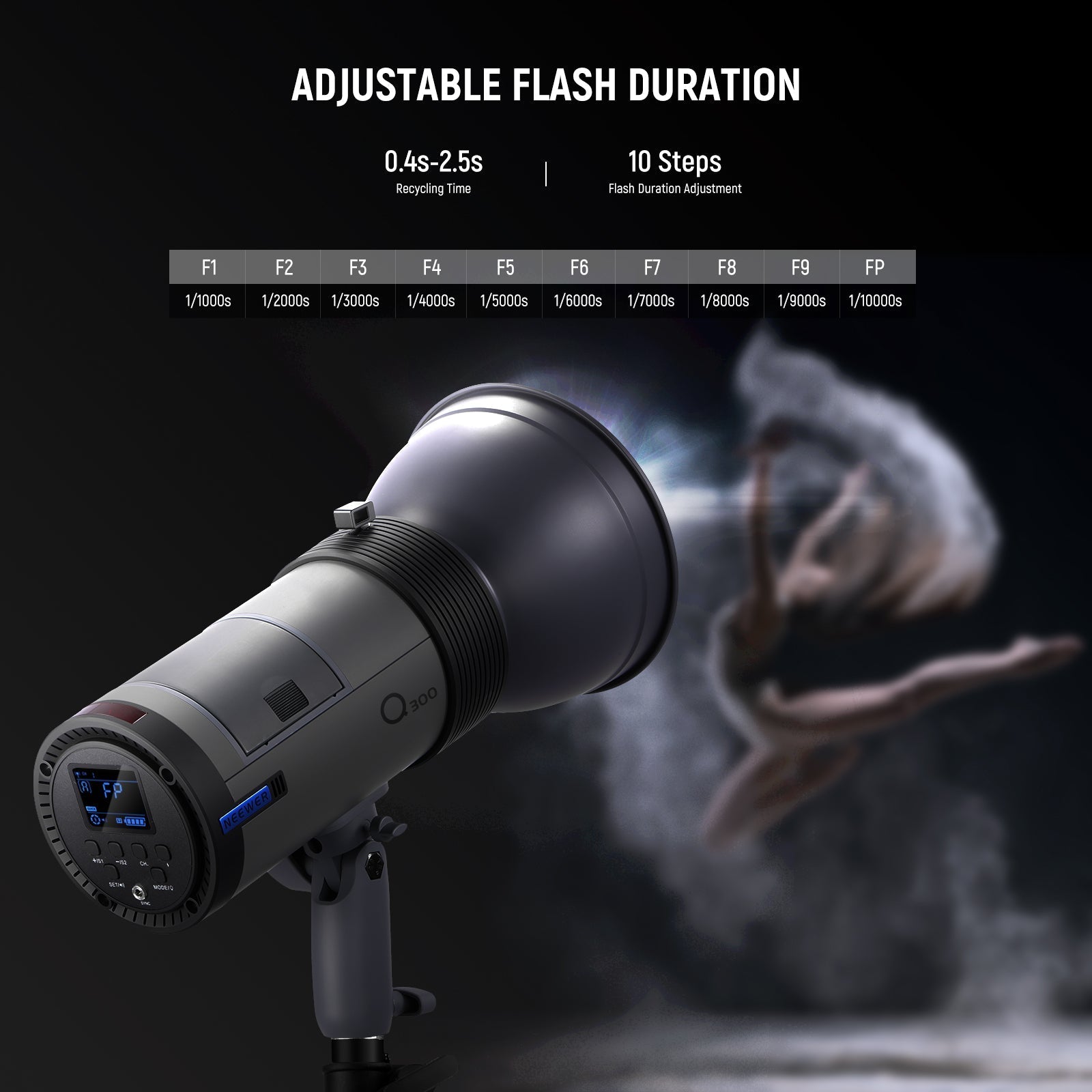 NEEWER Q300 300Ws 2.4G Outdoor Flash