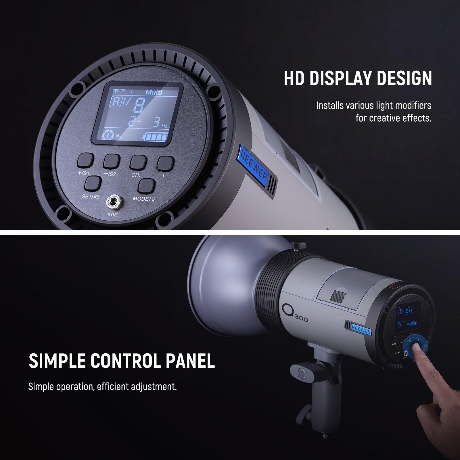 NEEWER Q300 300Ws 2.4G Outdoor Flash