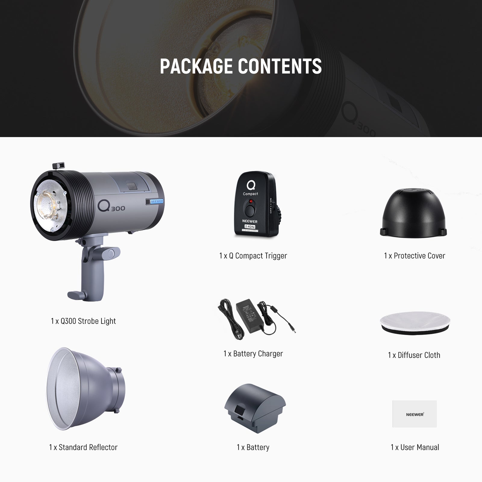 NEEWER Q300 300Ws 2.4G Outdoor Flash