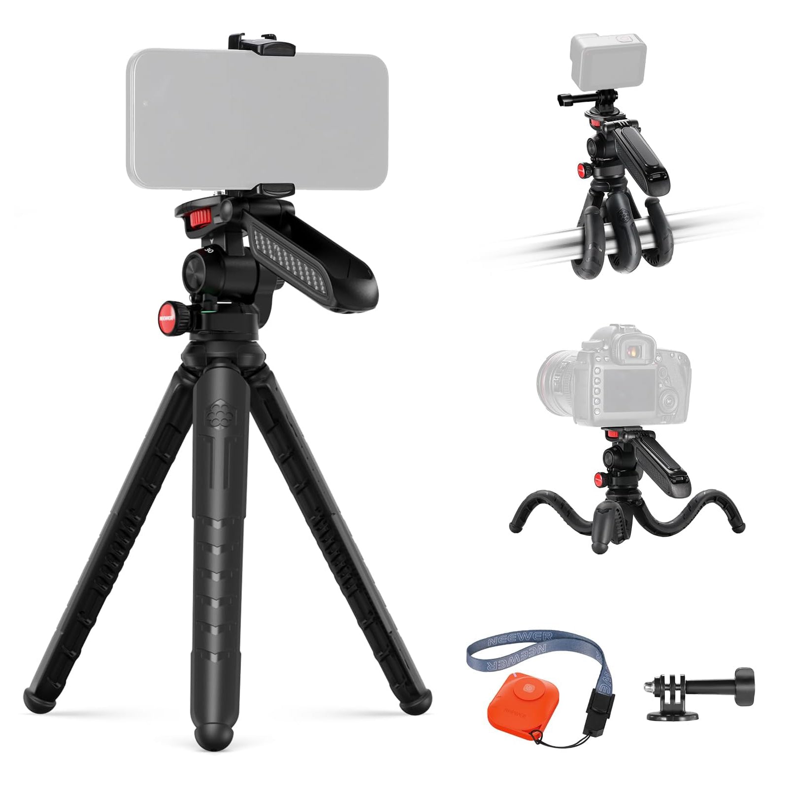 NEEWER TP36 Flexible Mini Tripod with Remote