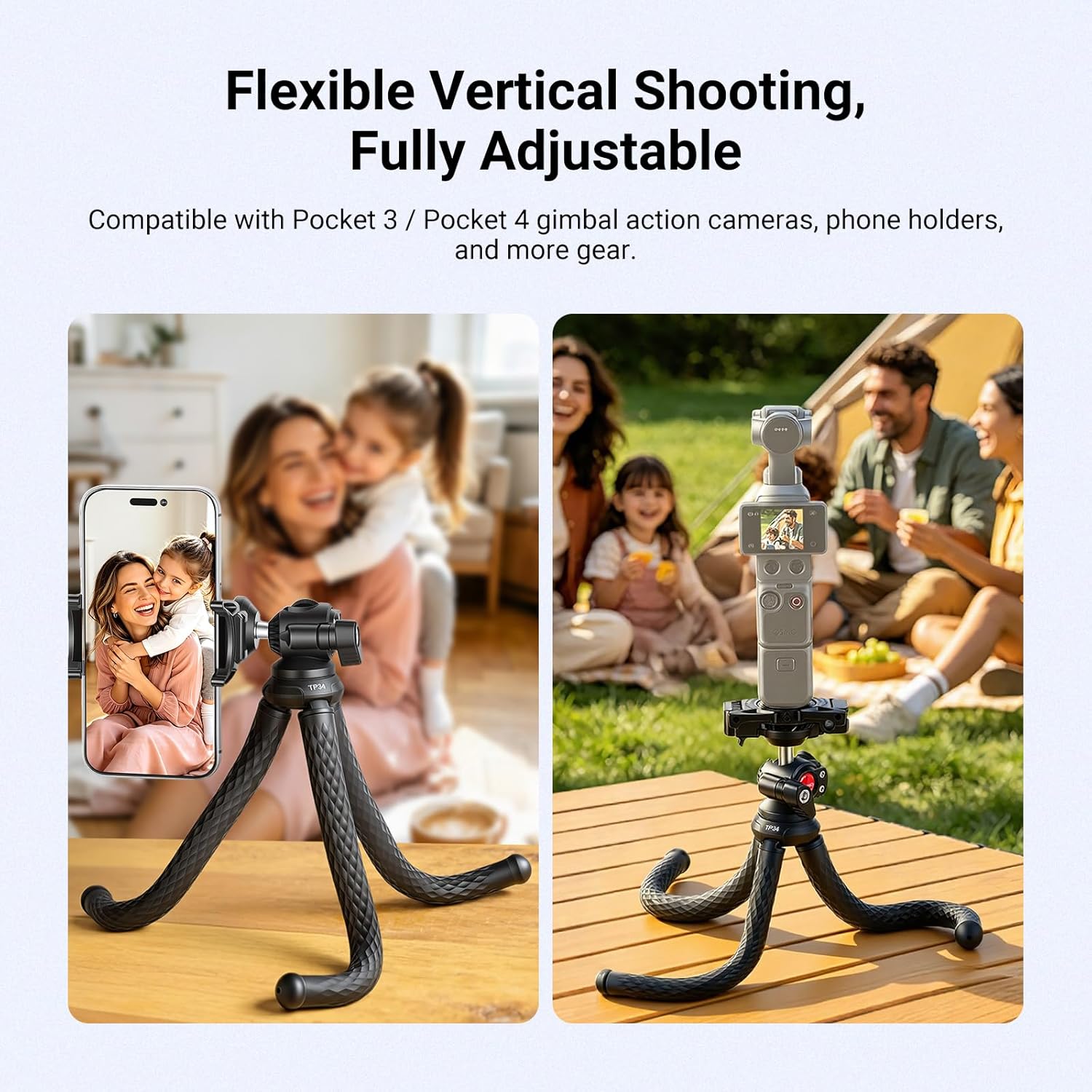 NEEWER TP34 Flexible Tripod with Remote