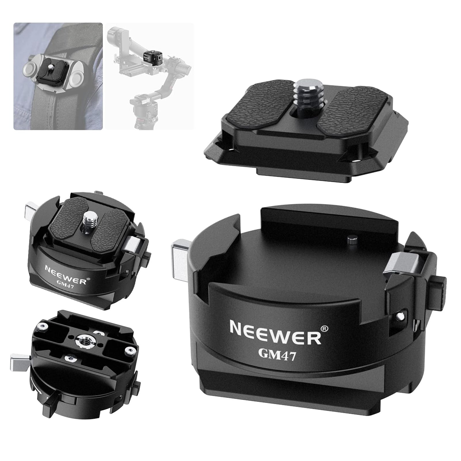 NEEWER GM34 Camera Quick Release Plate Kit