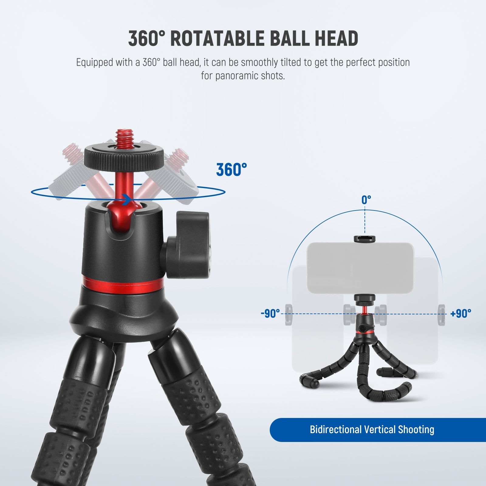 NEEWER T72 Mini Flexible Tripod with Remote