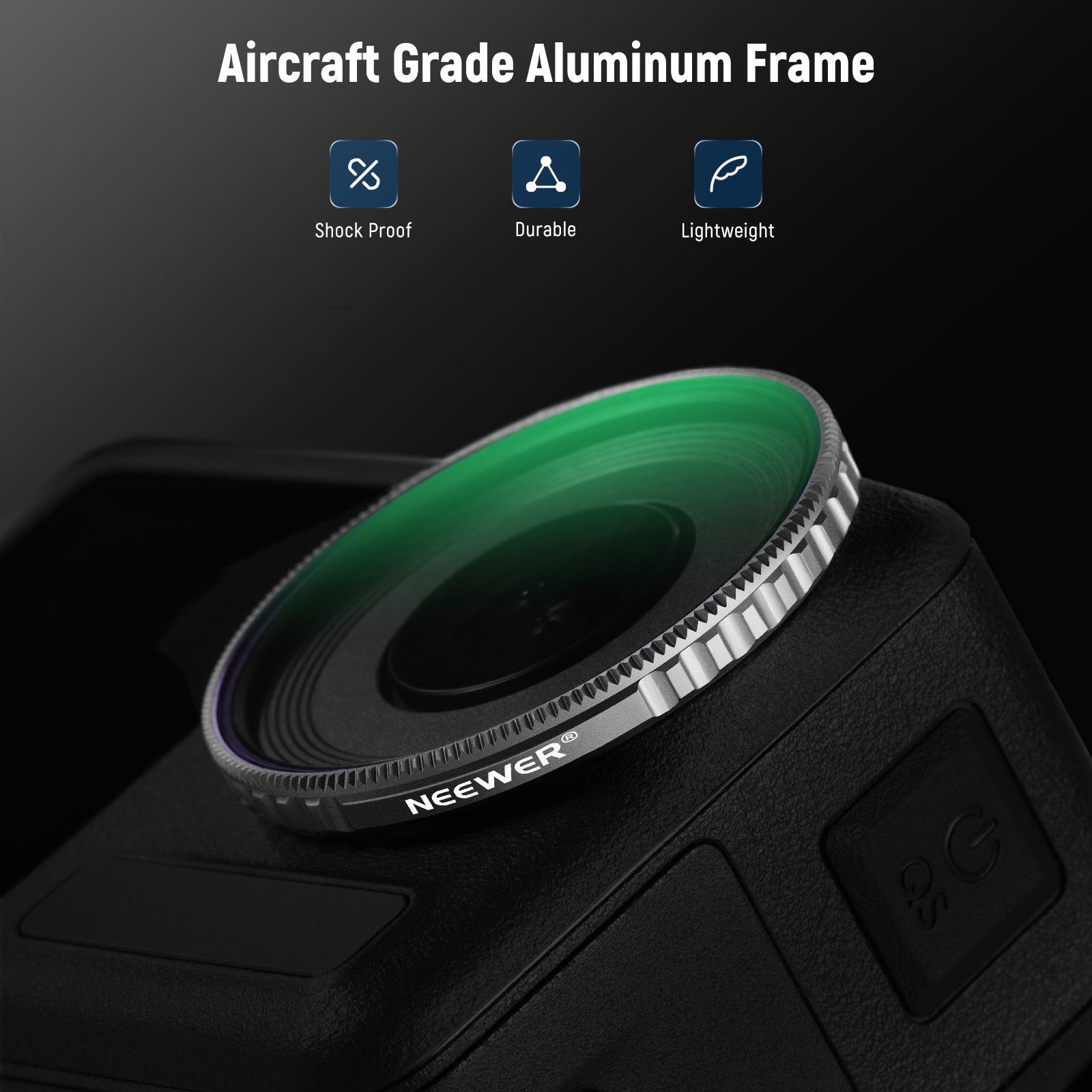 NEEWER 4 Pack ND Filter Set Compatible with DJI Osmo Action 4