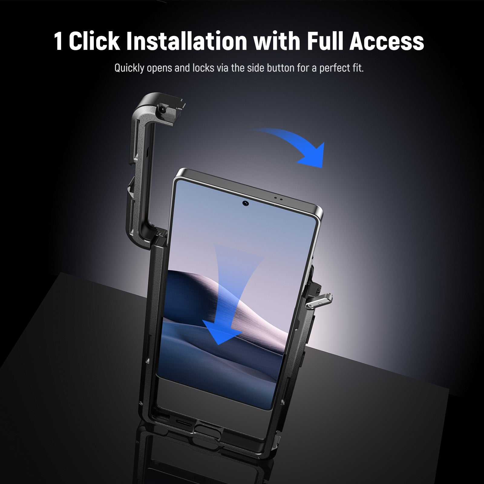 NEEWER PA082 Phone Cage For SAMSUNG S25 Ultra with 67mm Filter/17mm/T Mount Adapters