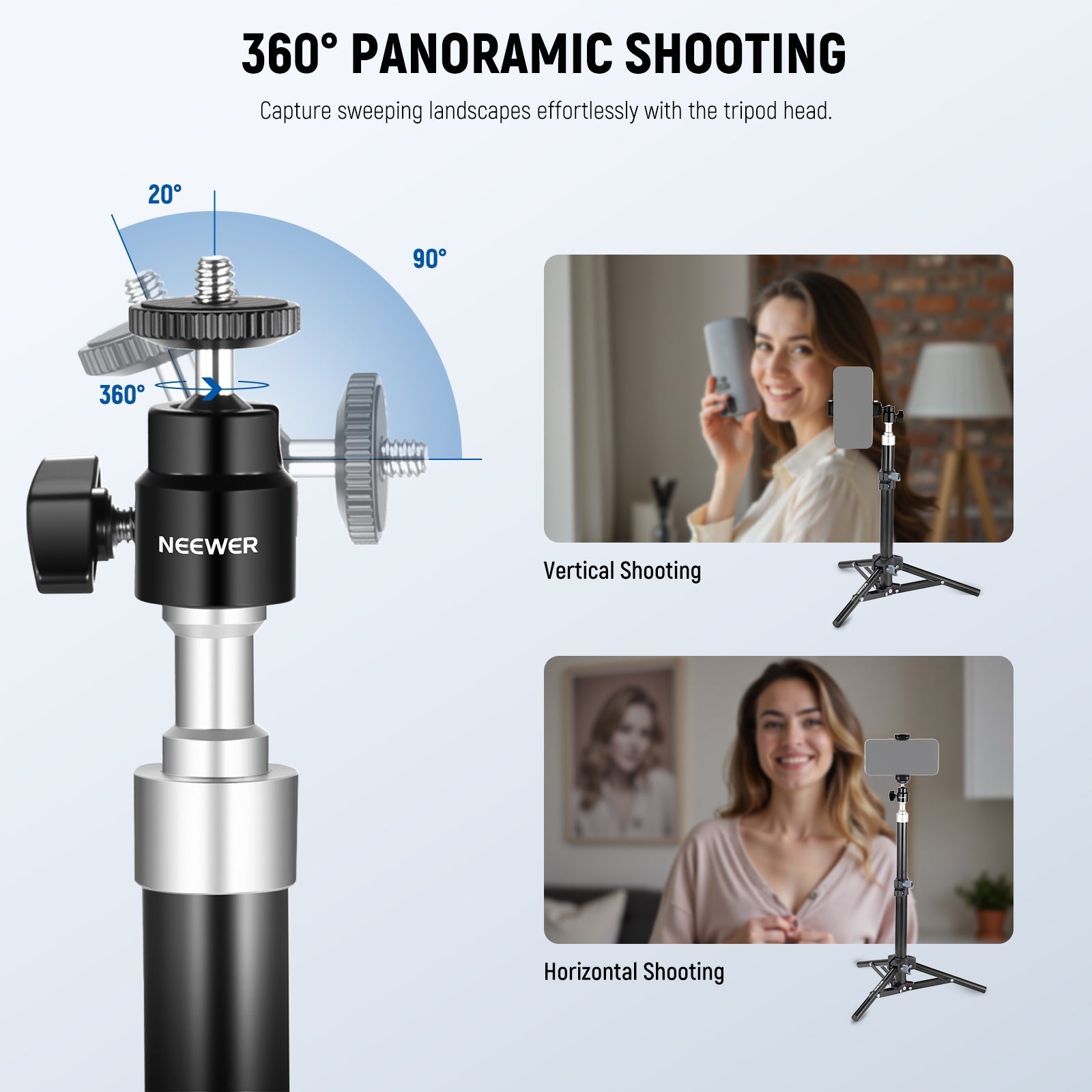 NEEWER BASICS ST45B Adjustable Desk Tripod Stand