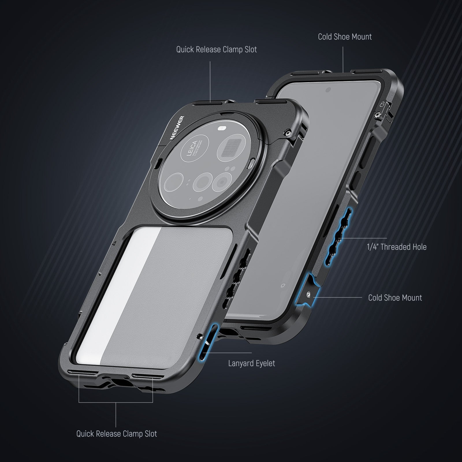 NEEWER PA091 Phone Cage Kit Compatible with Xiaomi 15 Ultra