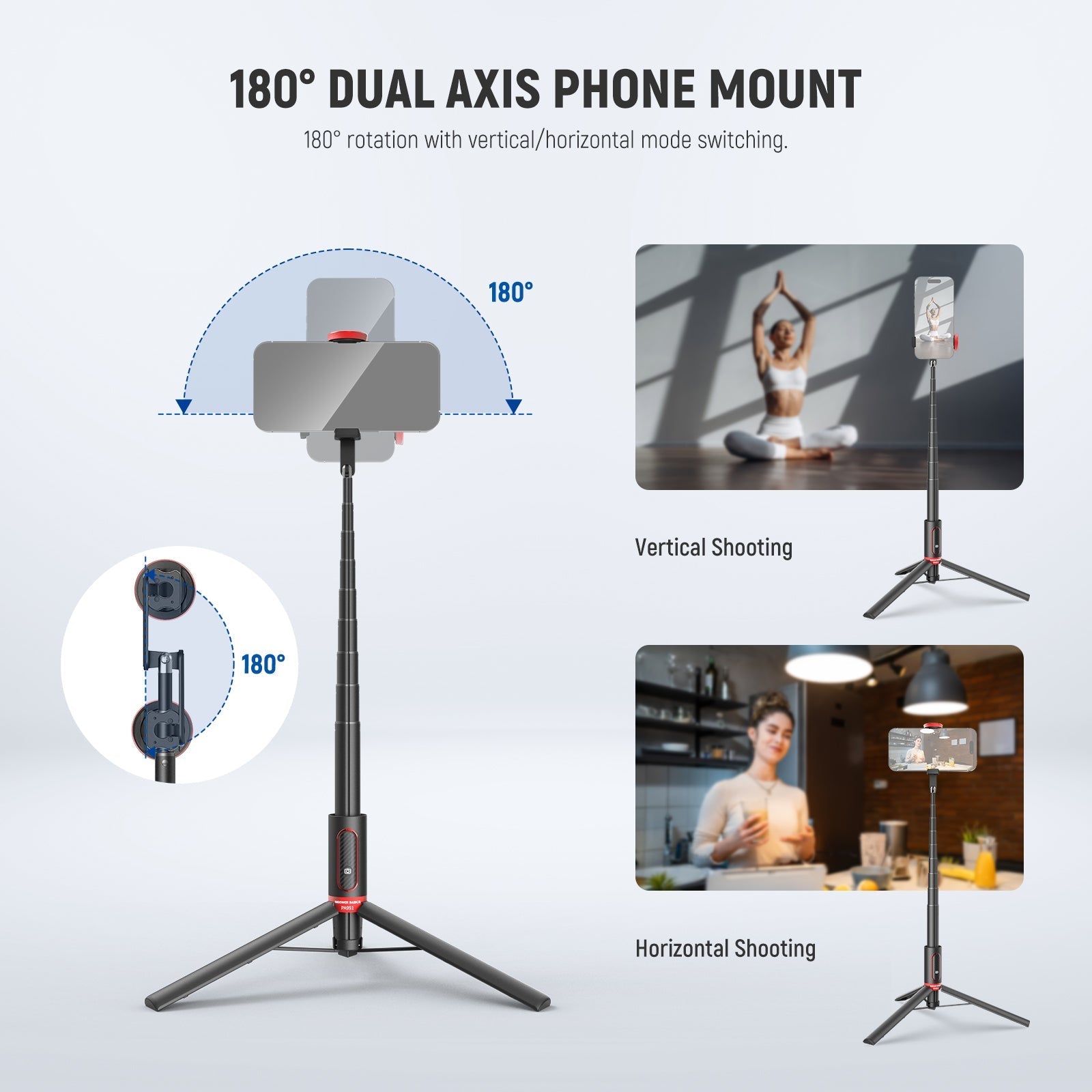 NEEWER BASICS PA991 57.9" Selfie Stick Tripod