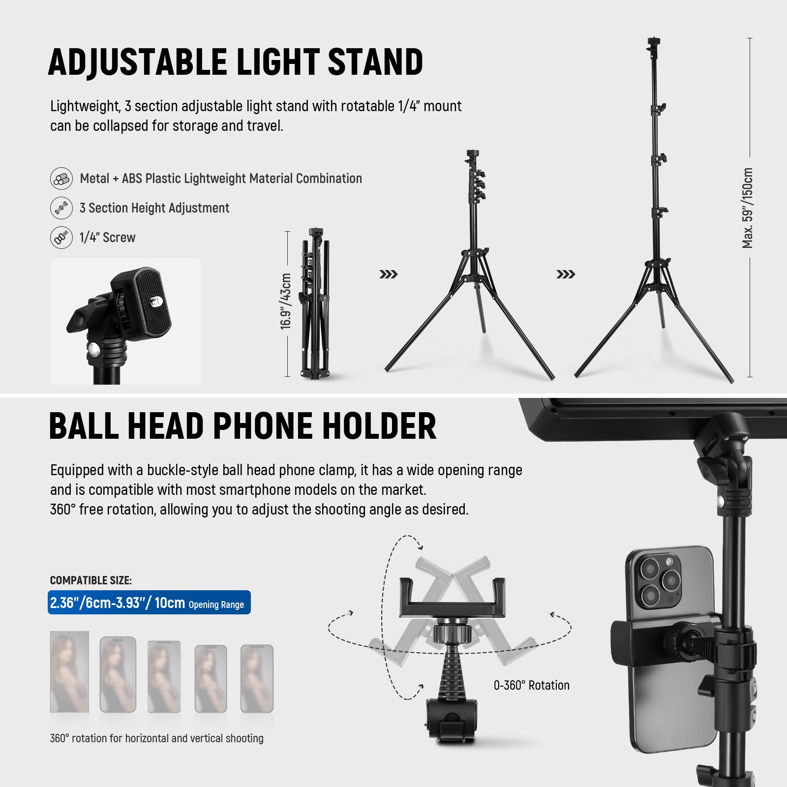 NEEWER BASICS BP300 Bi-Color LED Video Light Kit