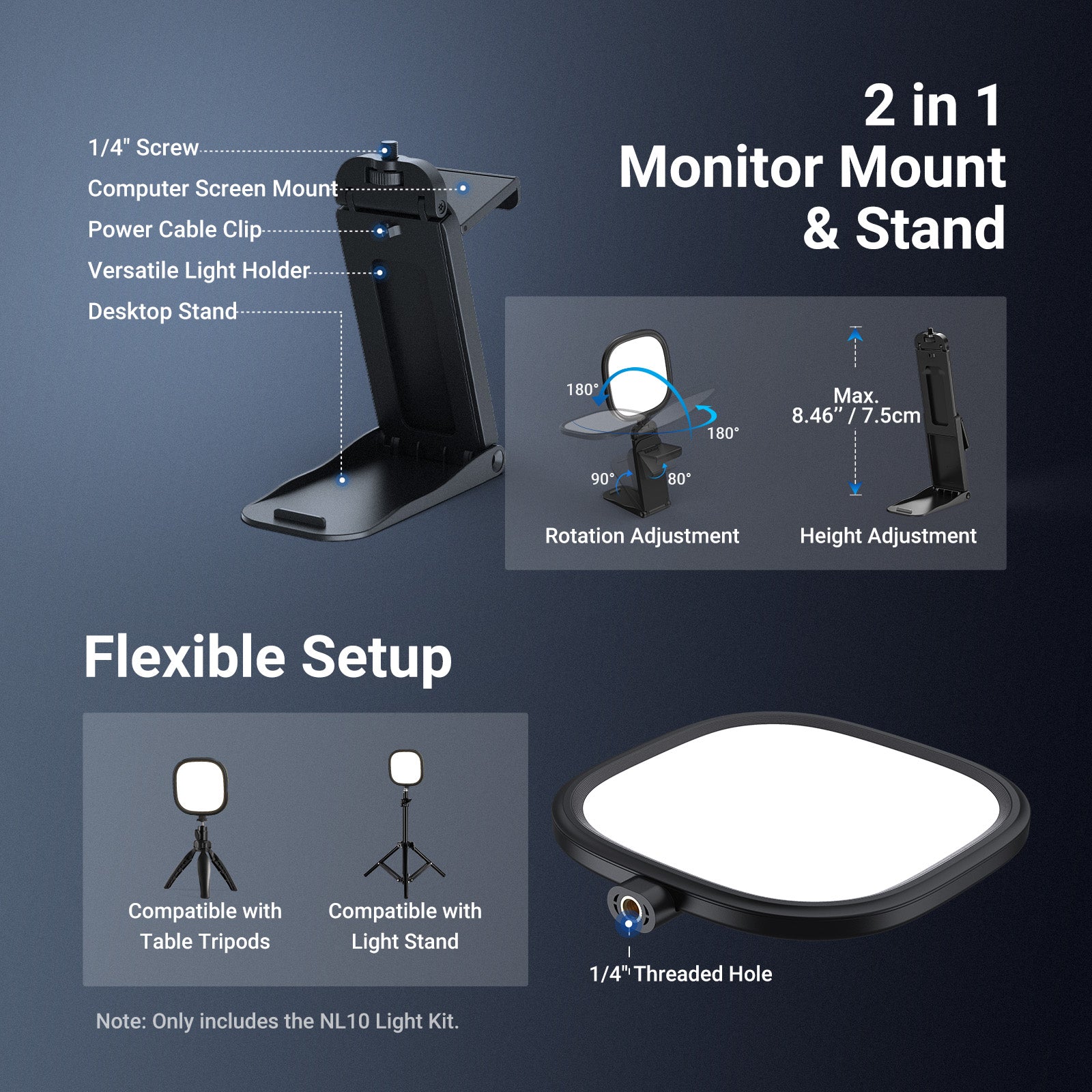 NEEWER BASICS NL10 5" 10W Full Screen Light