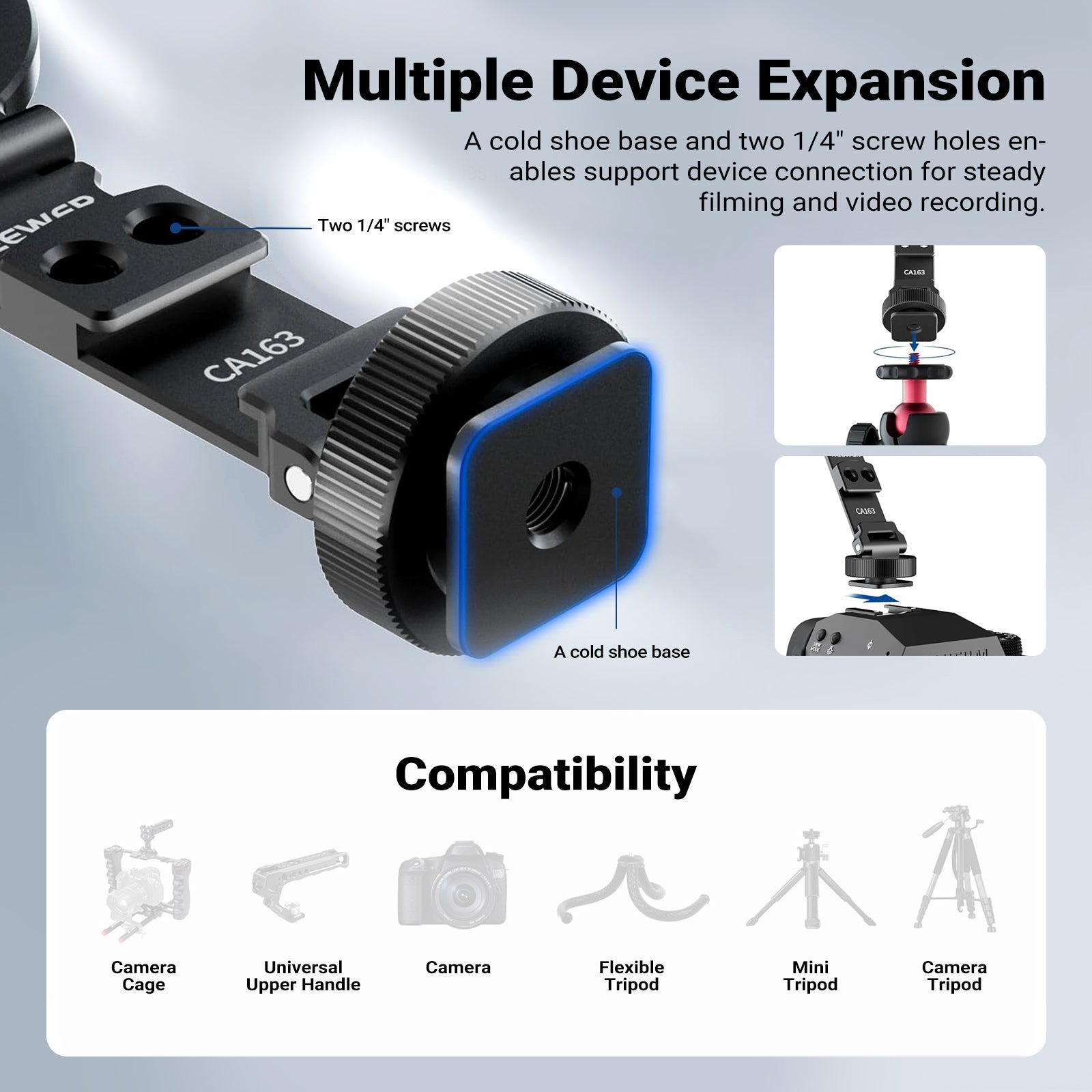NEEWER CA163 Magnetic Tripod Phone Mount
