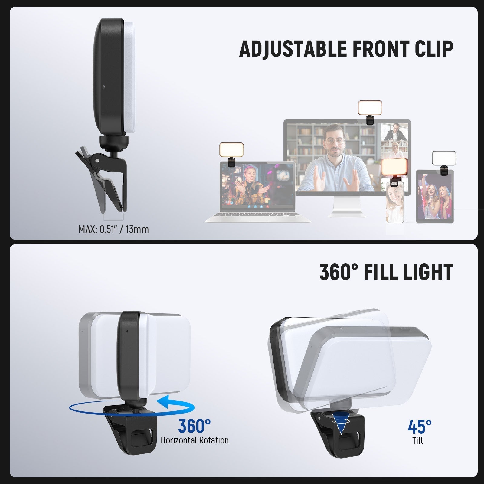 NEEWER ENTRY LEVEL VERSION N8/N6 Clip on LED Selfie Light