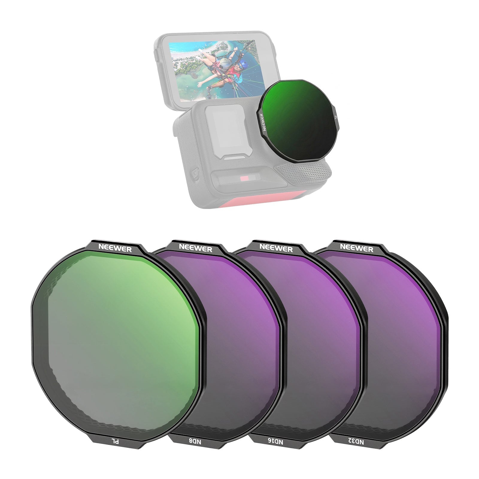 NEEWER Filter Set Compatible with Insta360 Ace Pro 2