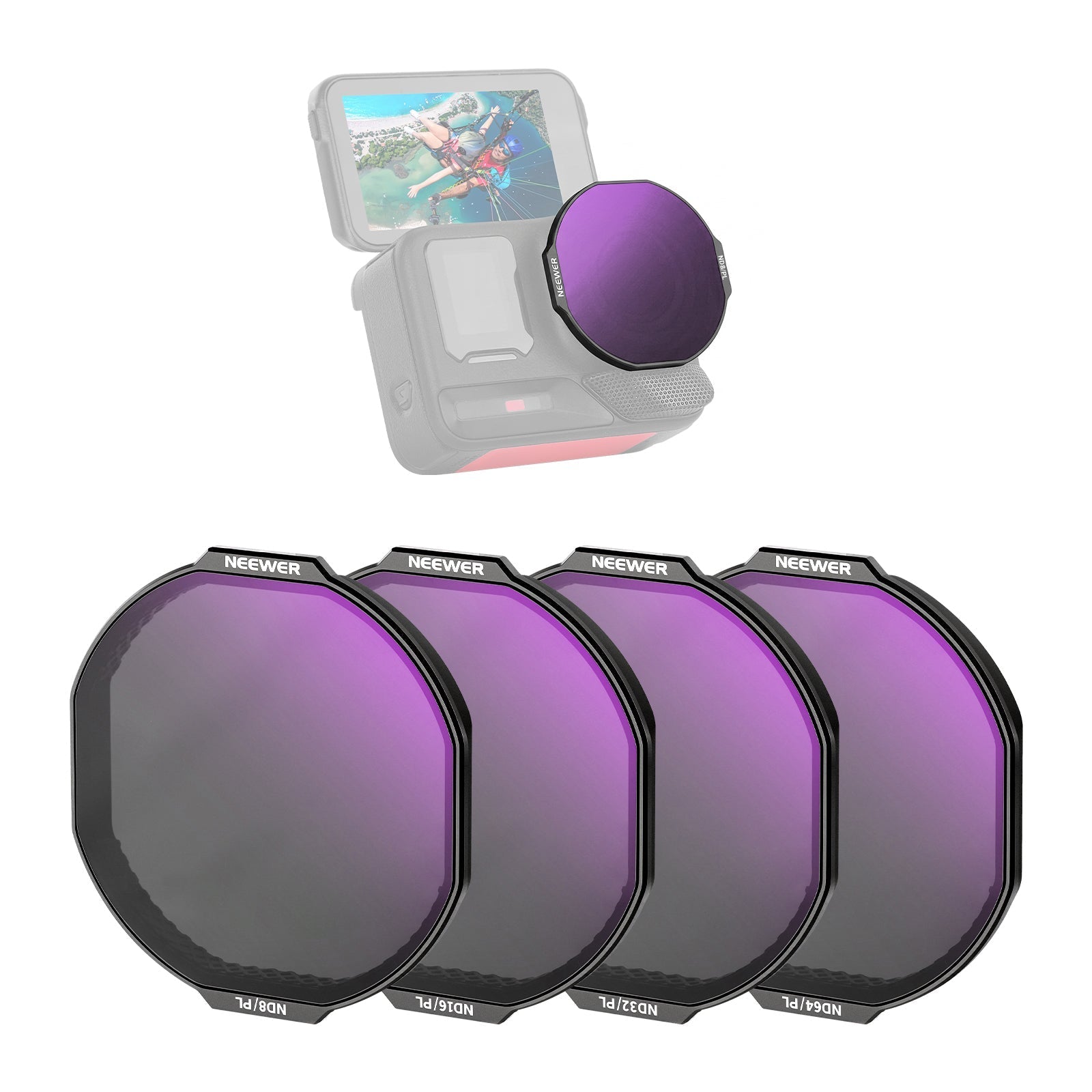 NEEWER Filter Set Compatible with Insta360 Ace Pro 2