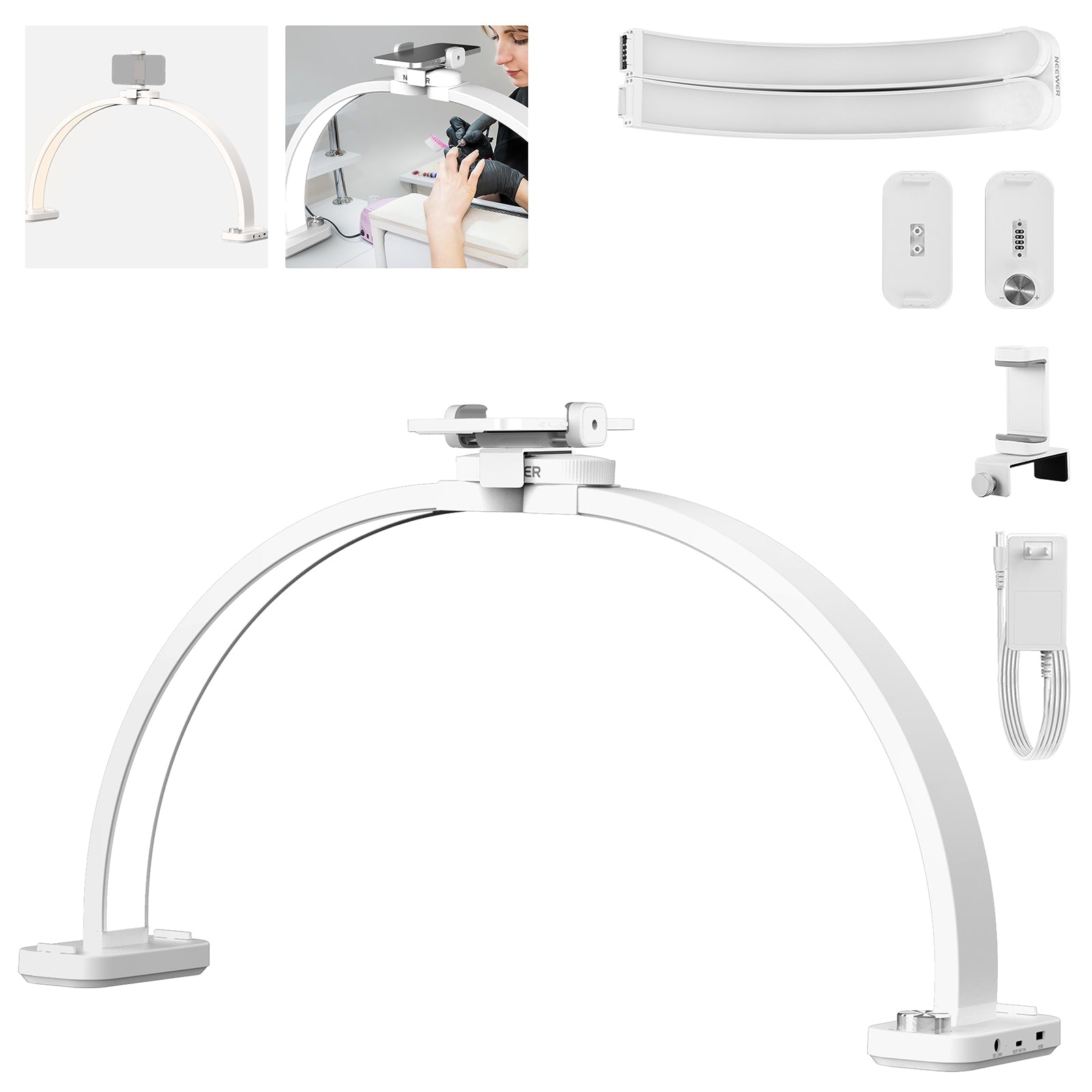NEEWER BASICS HM01-D 29" 40W Foldable LED Nail Tech Arc Lamp