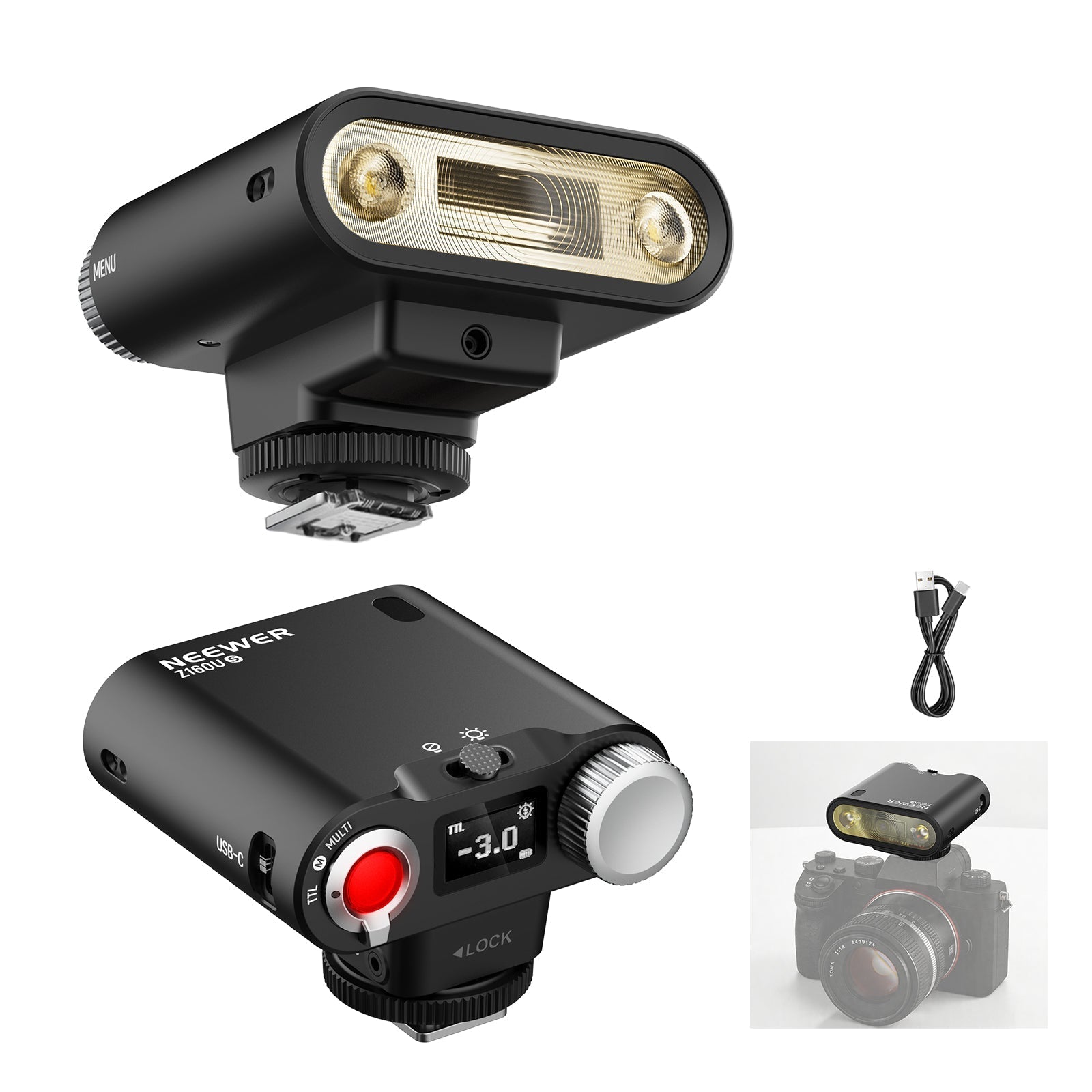 NEEWER Z160U TTL Mini Camera Flash Speedlite