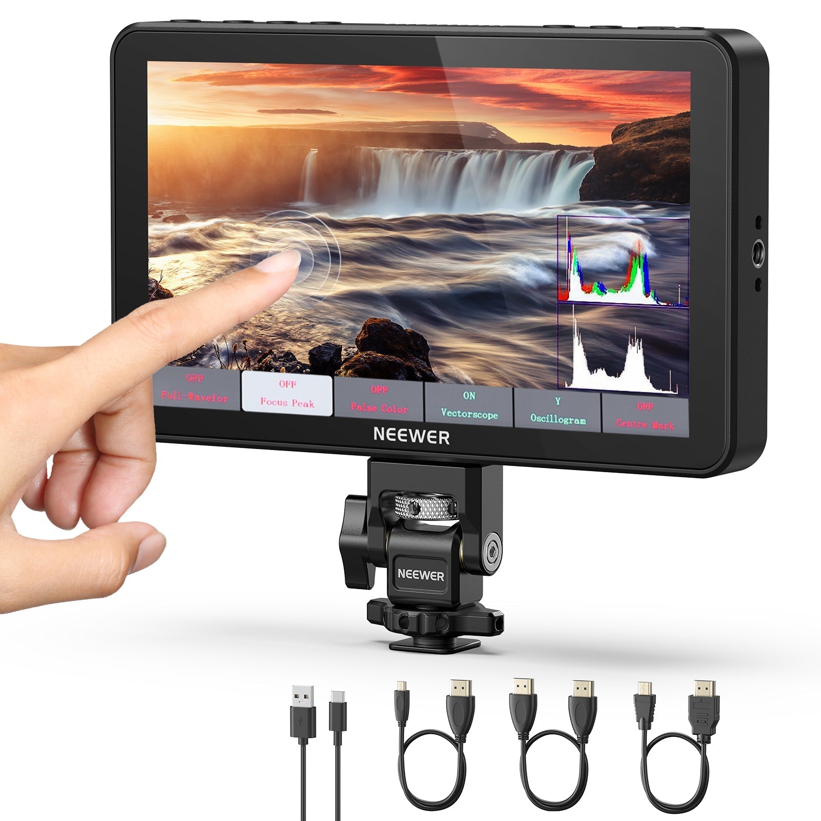 NEEWER F600 LED 7" Camera Touch Screen Monitor
