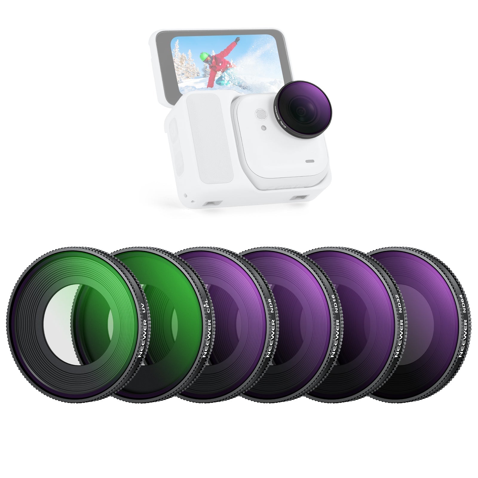 NEEWER Filter Set For Insta360 GO Ultra