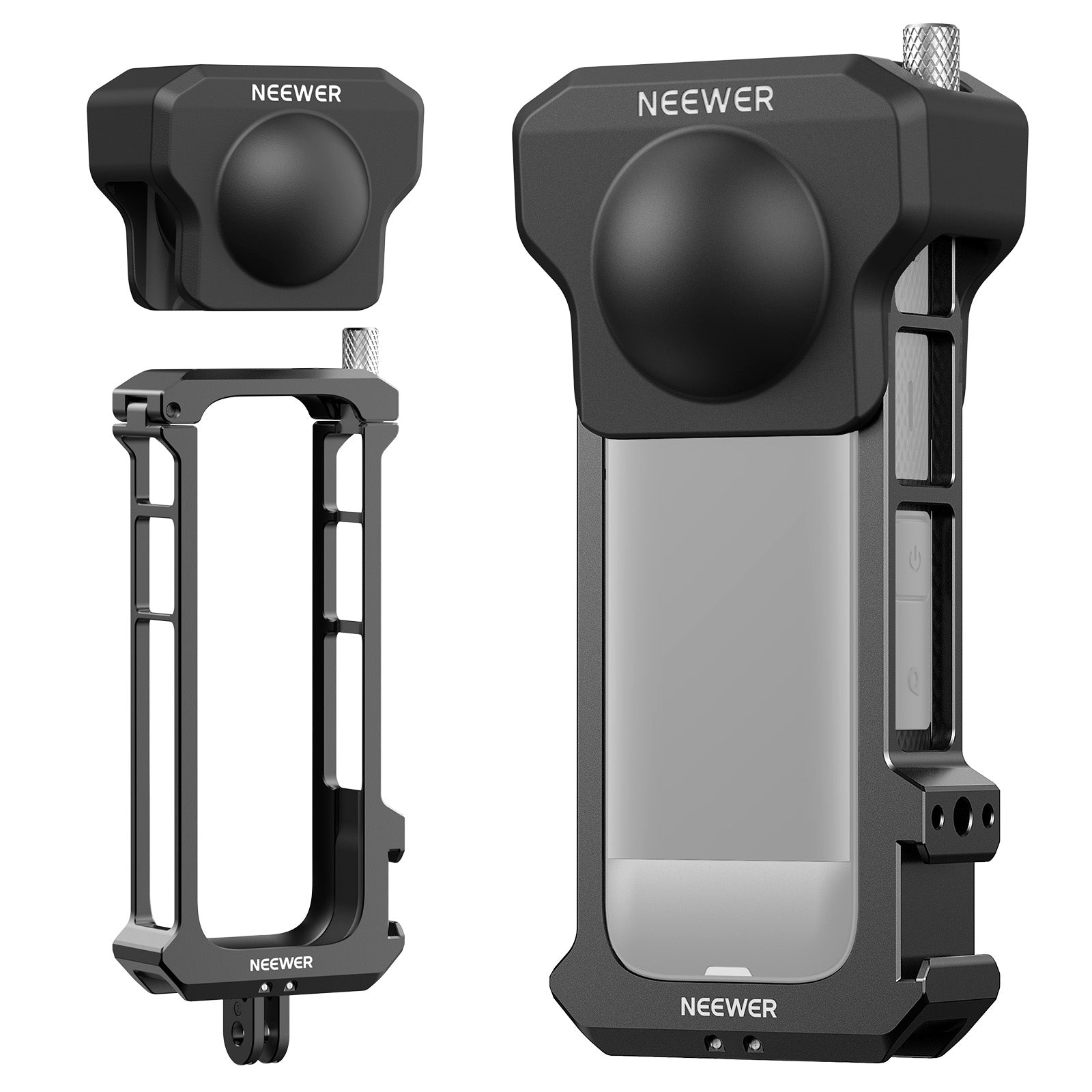 NEEWER AC010 Action Camera Cage with Lens Cap For Insta360 X4