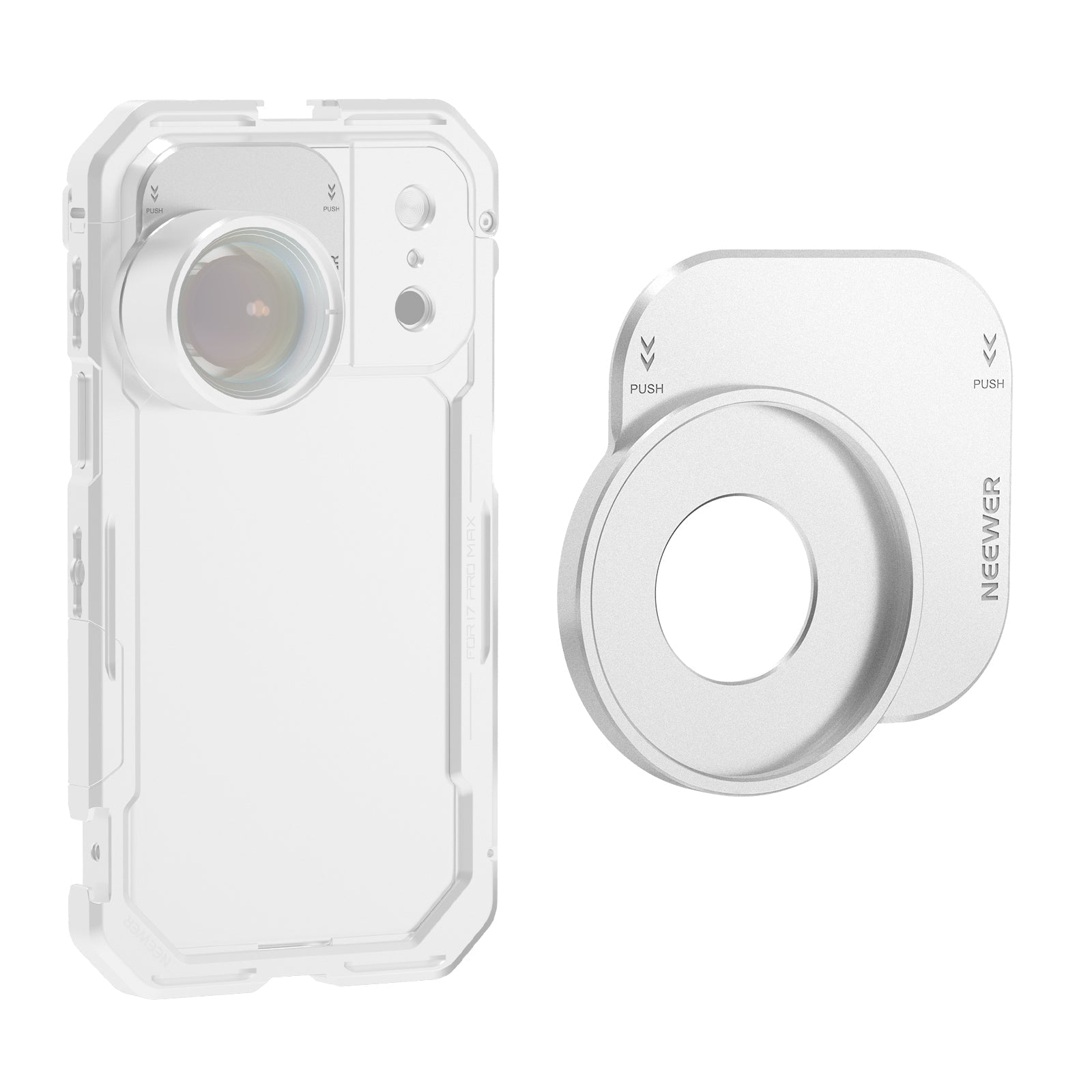 NEEWER PA152 37mm Filter Lens Backplate for iPhone 17 Pro/Pro Max Phone Cage