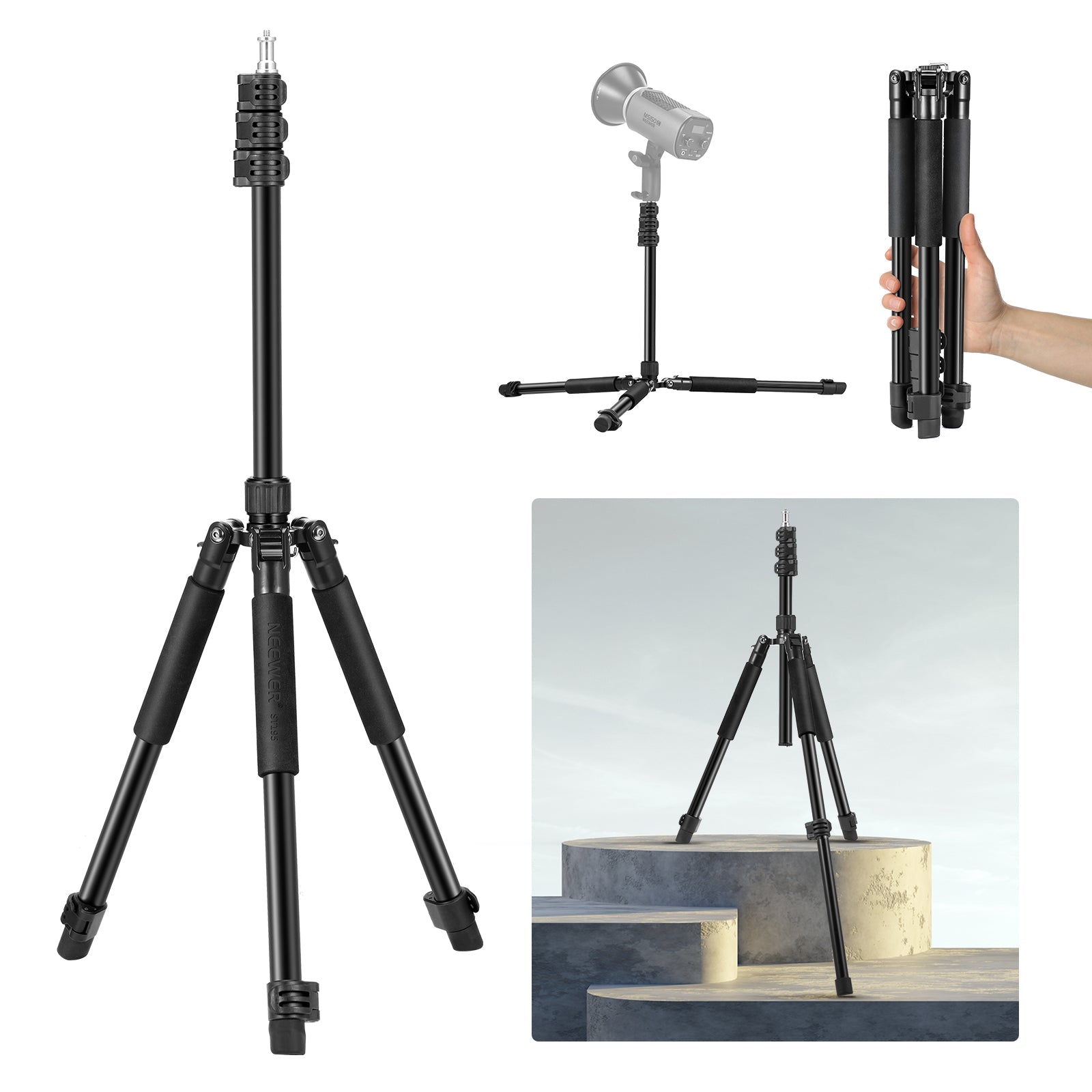 NEEWER ST195 195cm Portable Photography Light Stand