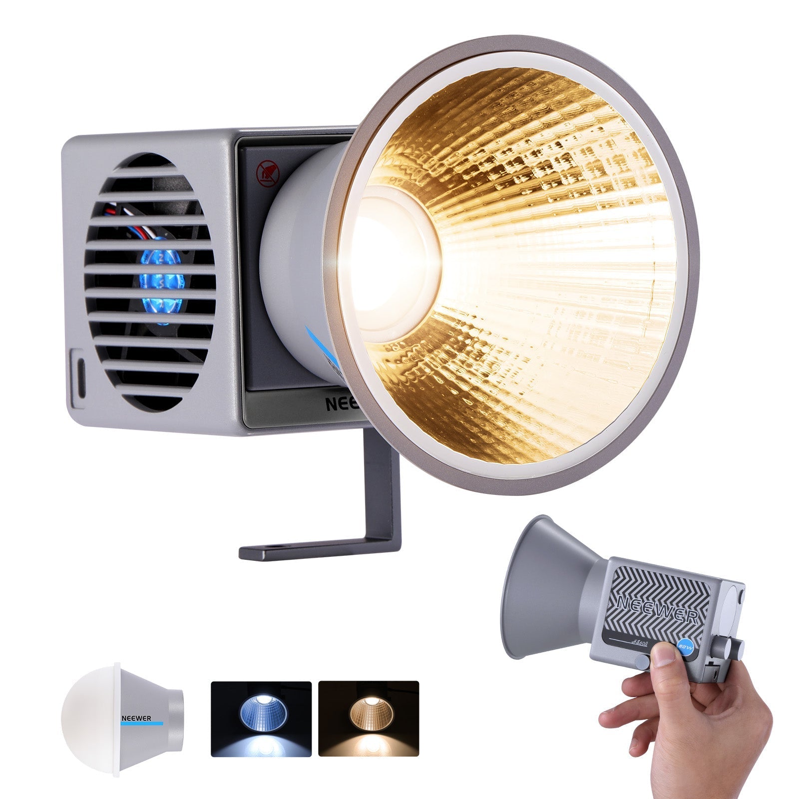 NEEWER HS60B 60W Portable Bi-Color Mini LED Video Light