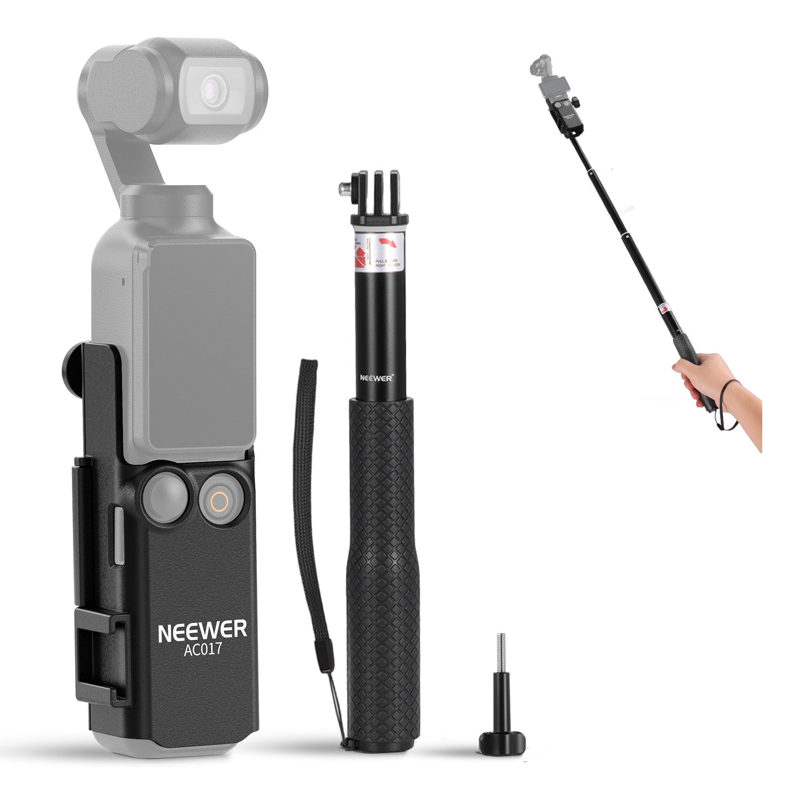 NEEWER BASICS GP-59 Extension Adapter Mount Kit for DJI Osmo Pocket 3