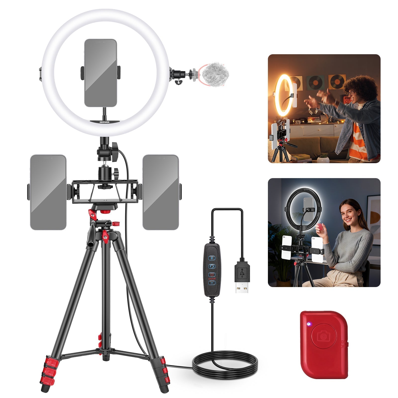 NEEWER BASICS R11 10" Selfie Ring Light