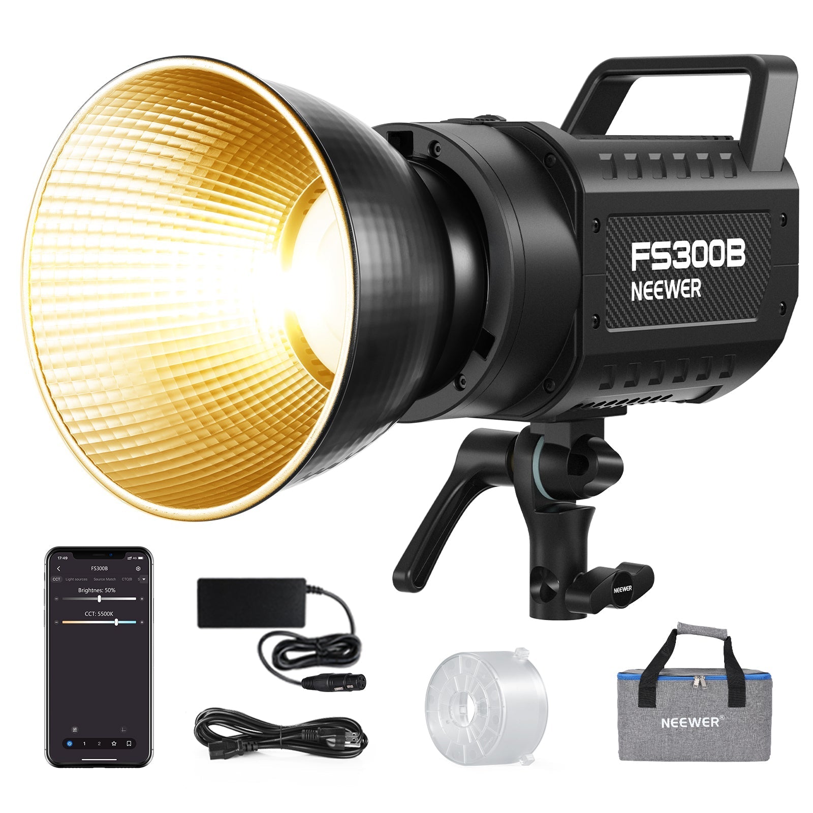 NEEWER FS300B 300W Bi-Color LED Video Light