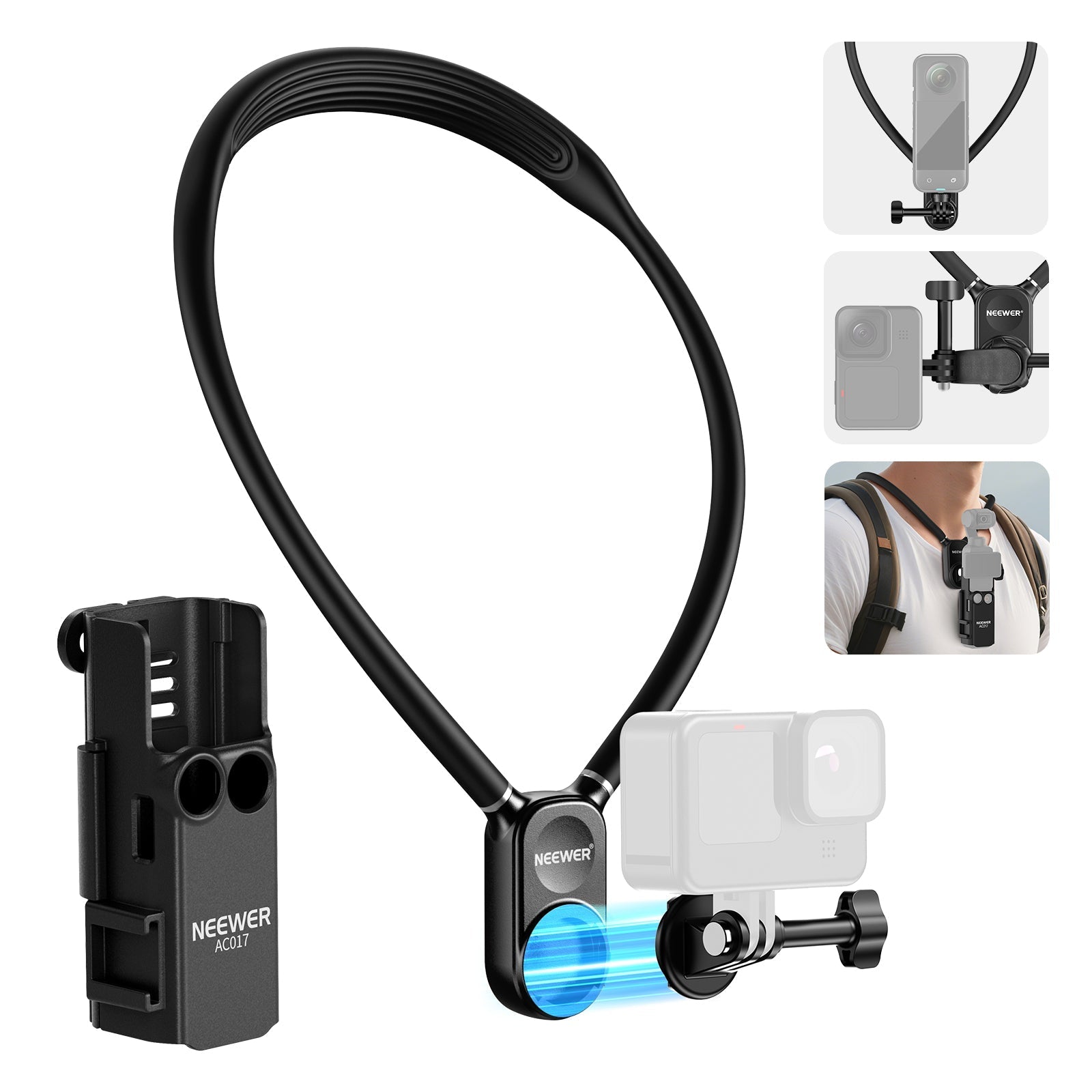 NEEWER GP39 Magnetic Action Camera Neck Mount