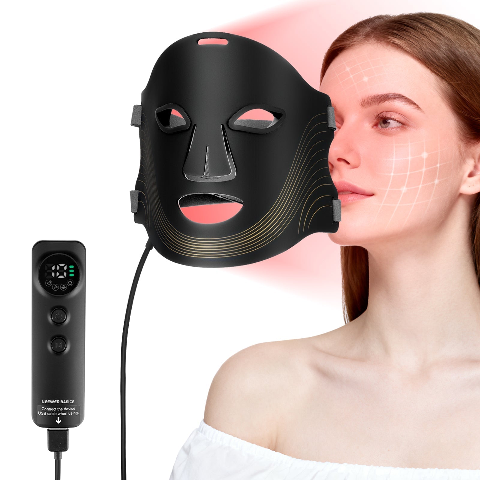 NEEWER BASICS M08 LED Face Beauty Mask