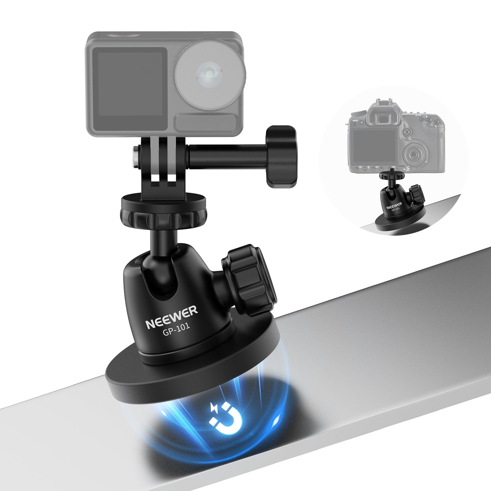NEEWER BASICS GP-101 Magnetic Camera Mount for Action Camera