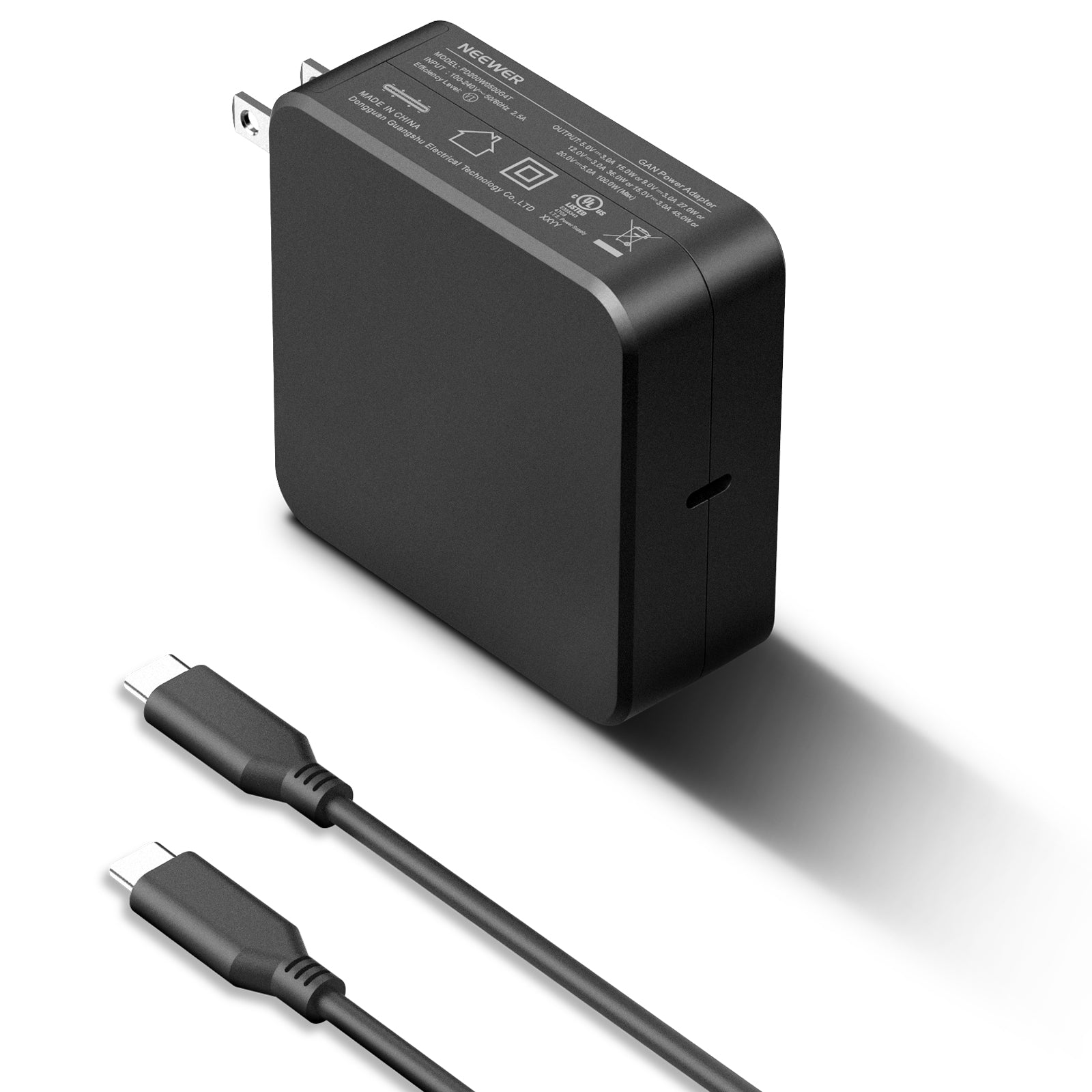 NEEWER PD 100W USB C Charger with 100W USB C Fast Charging Cable