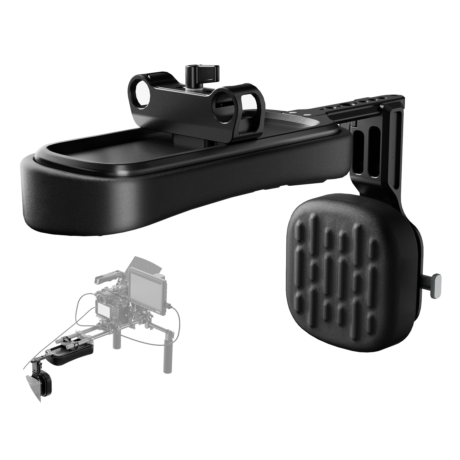 NEEWER SR016 15mm LWS Self Adjusting Shoulder Pad with V Mount Battery Plate