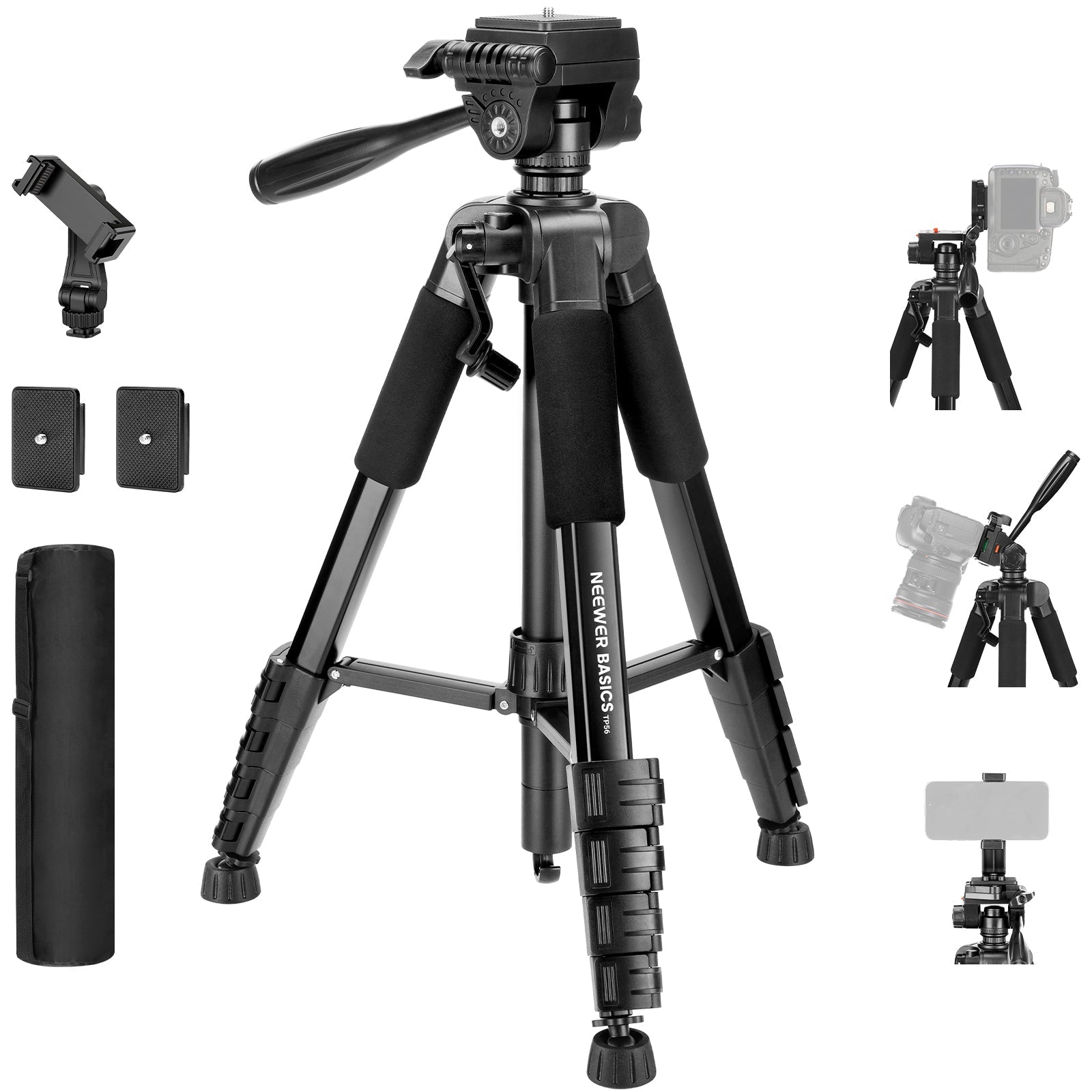 NEEWER BASICS TP56 74" Camera Tripod