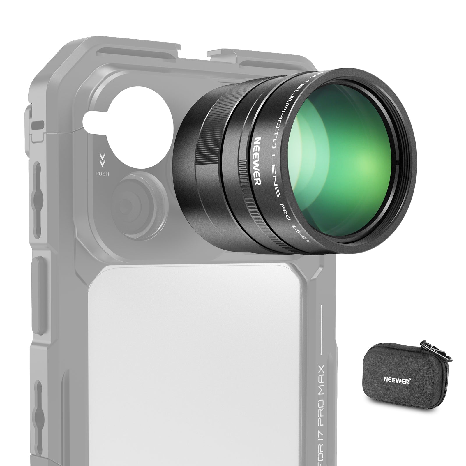 NEEWER LS-89 3X 360mm Teleconverter Converter for 5x Phone Telephoto Lens