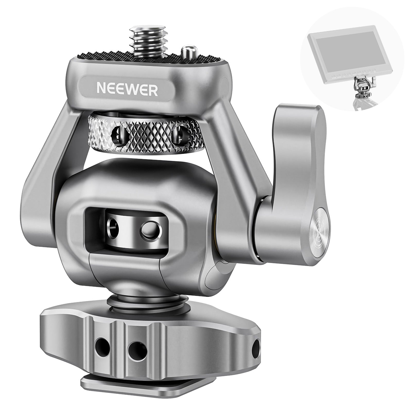 NEEWER MA017 Camera Monitor Mount with Cold Shoe