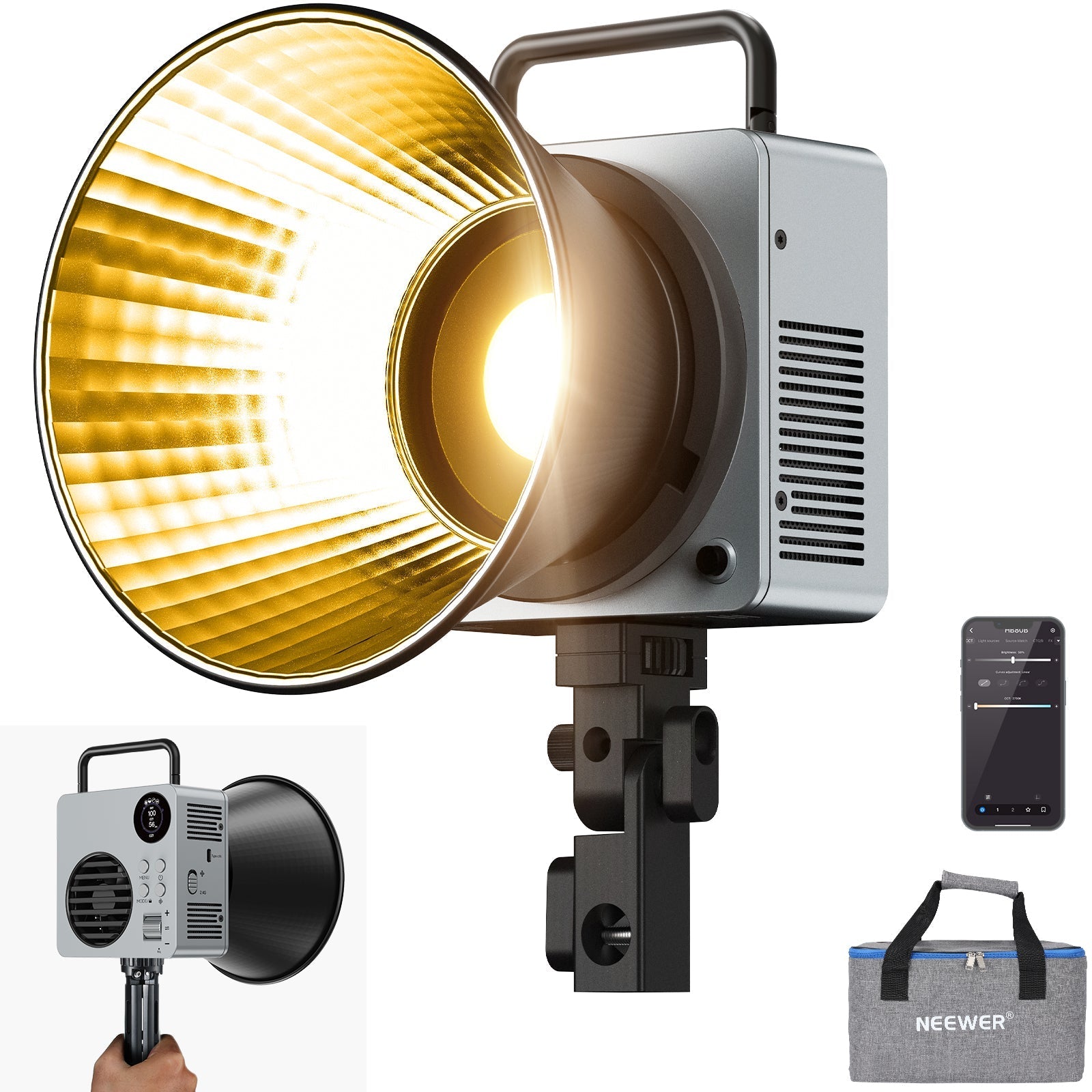 NEEWER HB80B 80W Bi-Color Mini COB LED Video Light