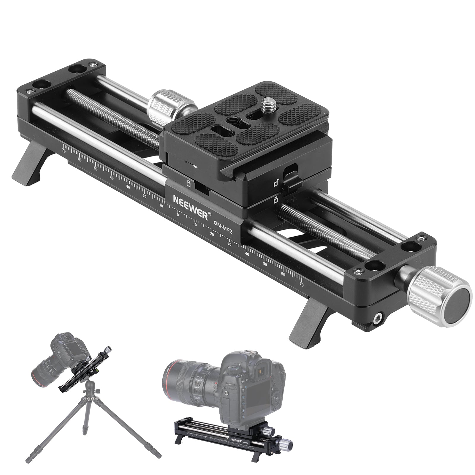 NEEWER GM-MP2 140mm Macro Focusing Rail Slider with 360° Rotation