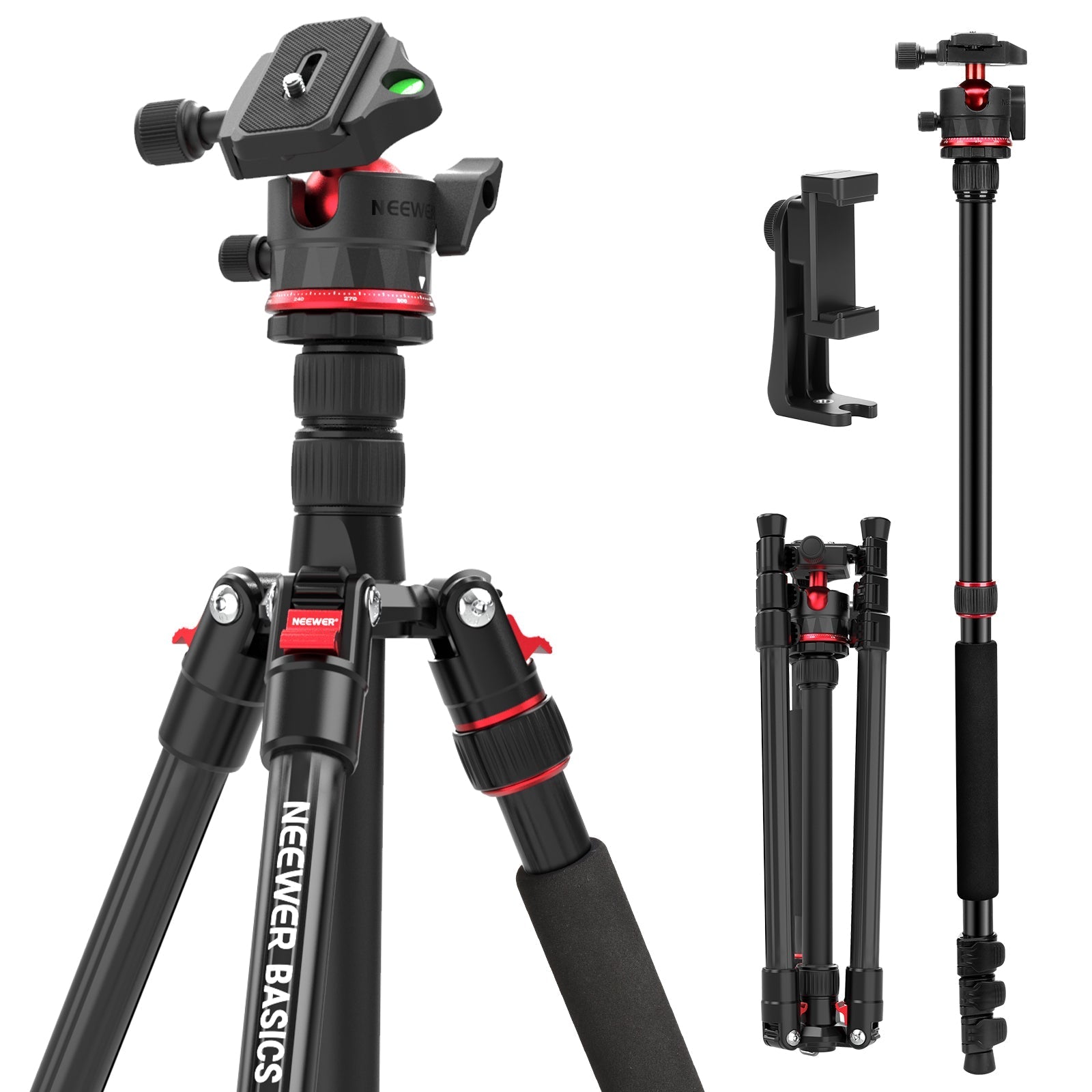 NEEWER BASICS TP14B 72"/ 182cm Travel Tripod Monopod