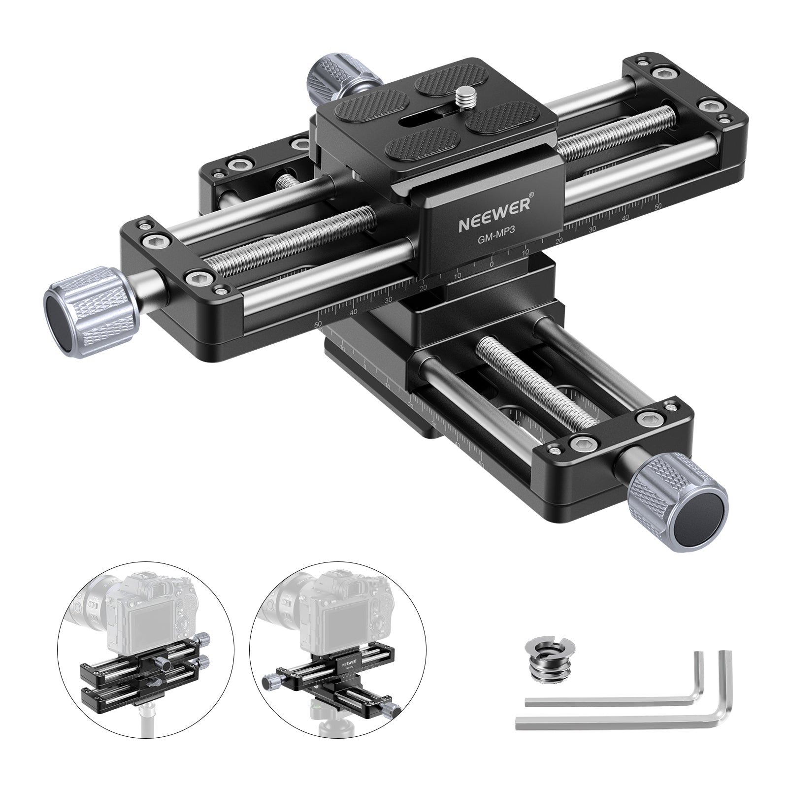 NEEWER GM-MP3 4 Axis Macro Focusing Rail