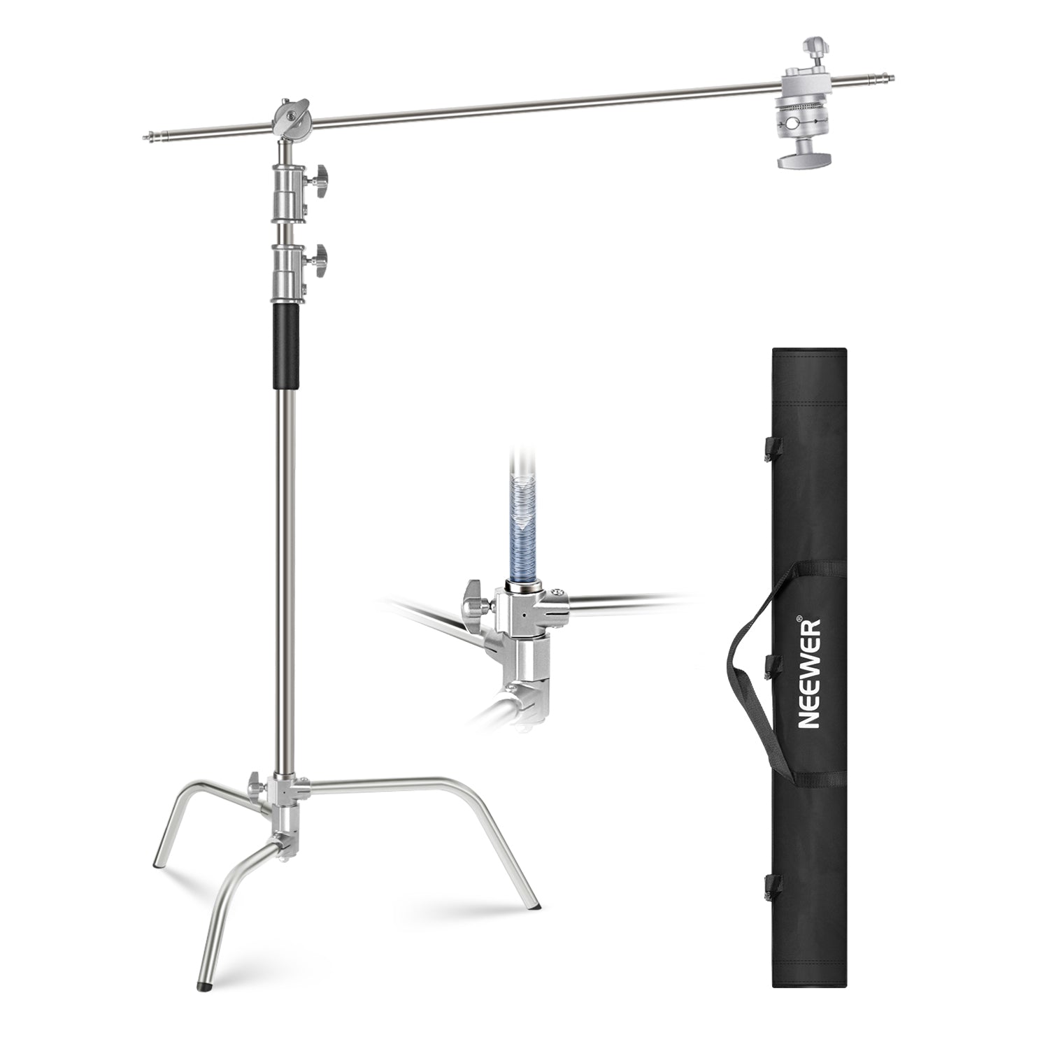 NEEWER SC320B 10ft/305cm Stainless Steel C Stand