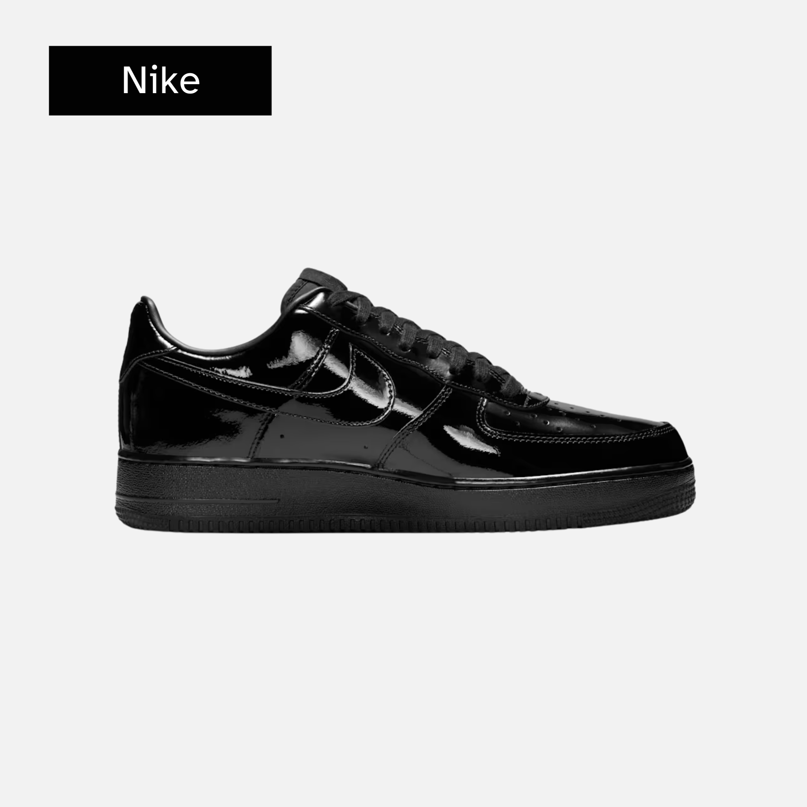 Nike Air Force 1 Low Patent Leather Premium 'Black'